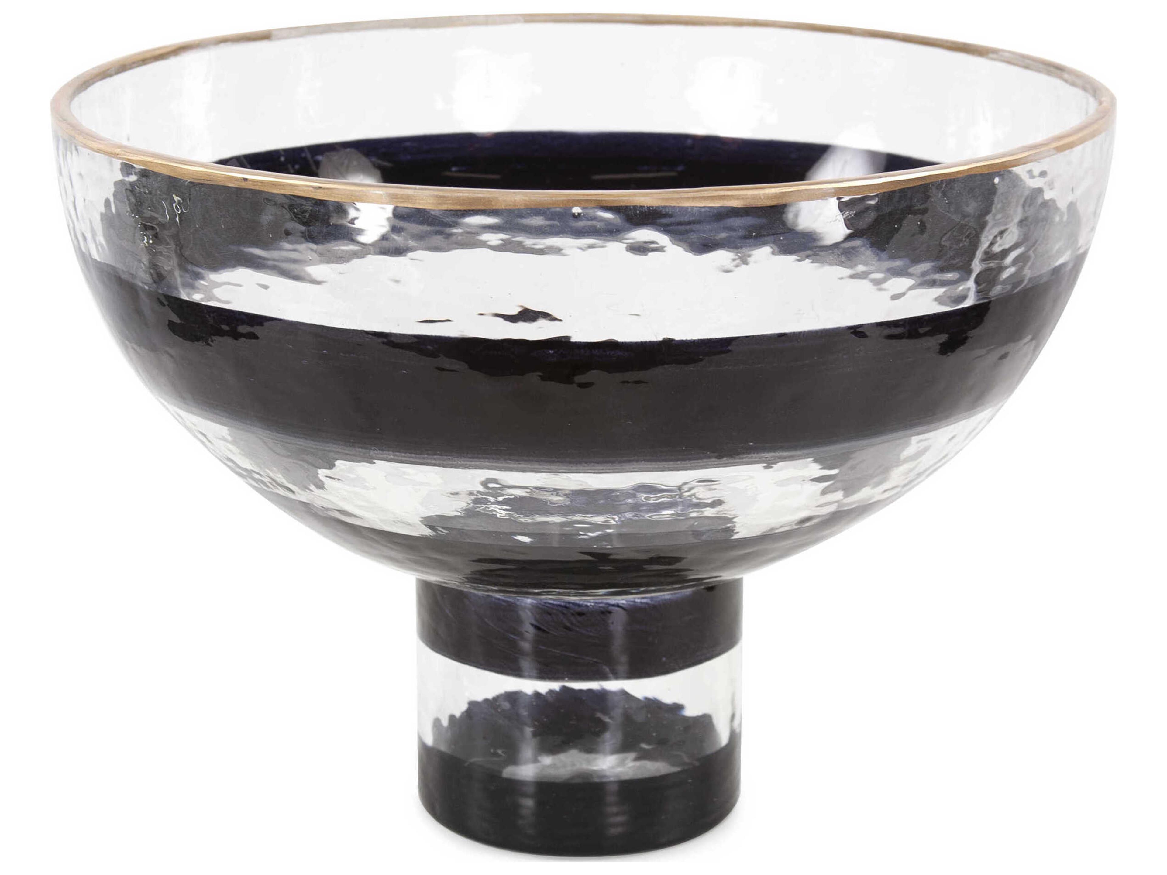 Vector Pedestal Glass Decorative Bowl