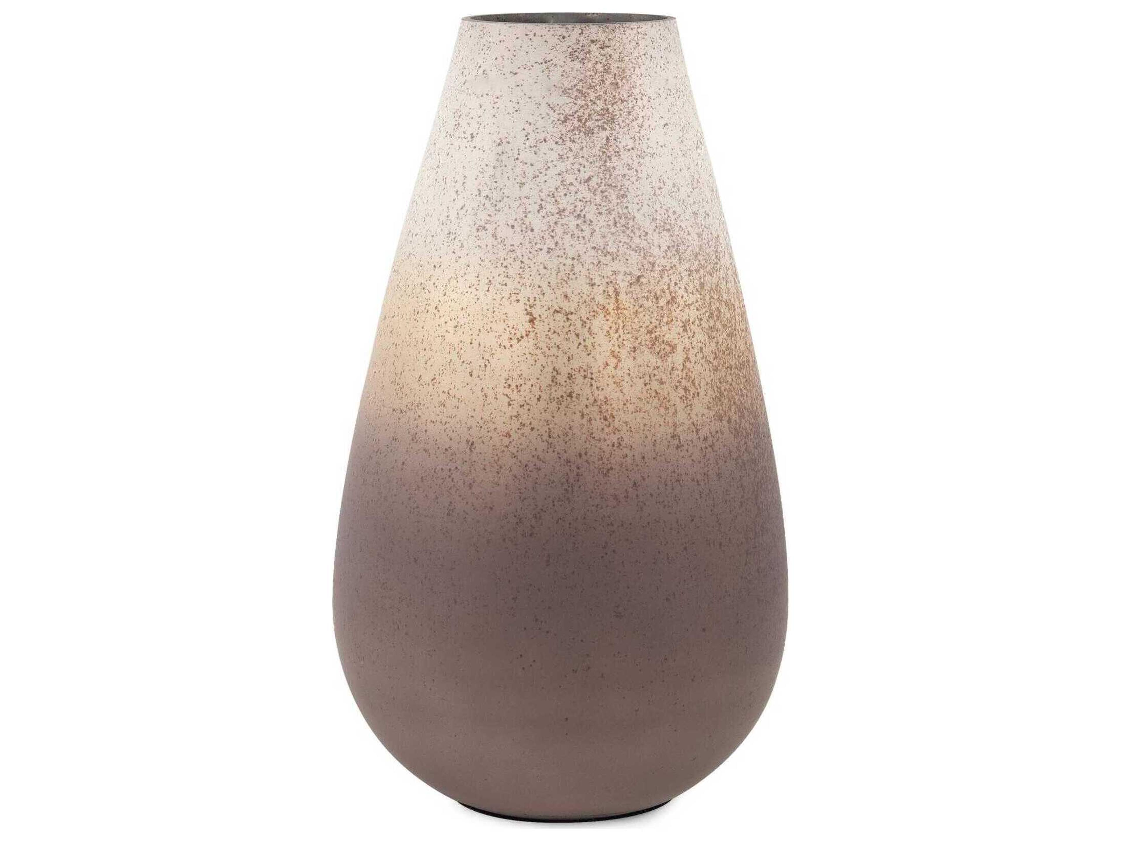 Howard Elliott Alana Ombre Taupe Bronze Vase