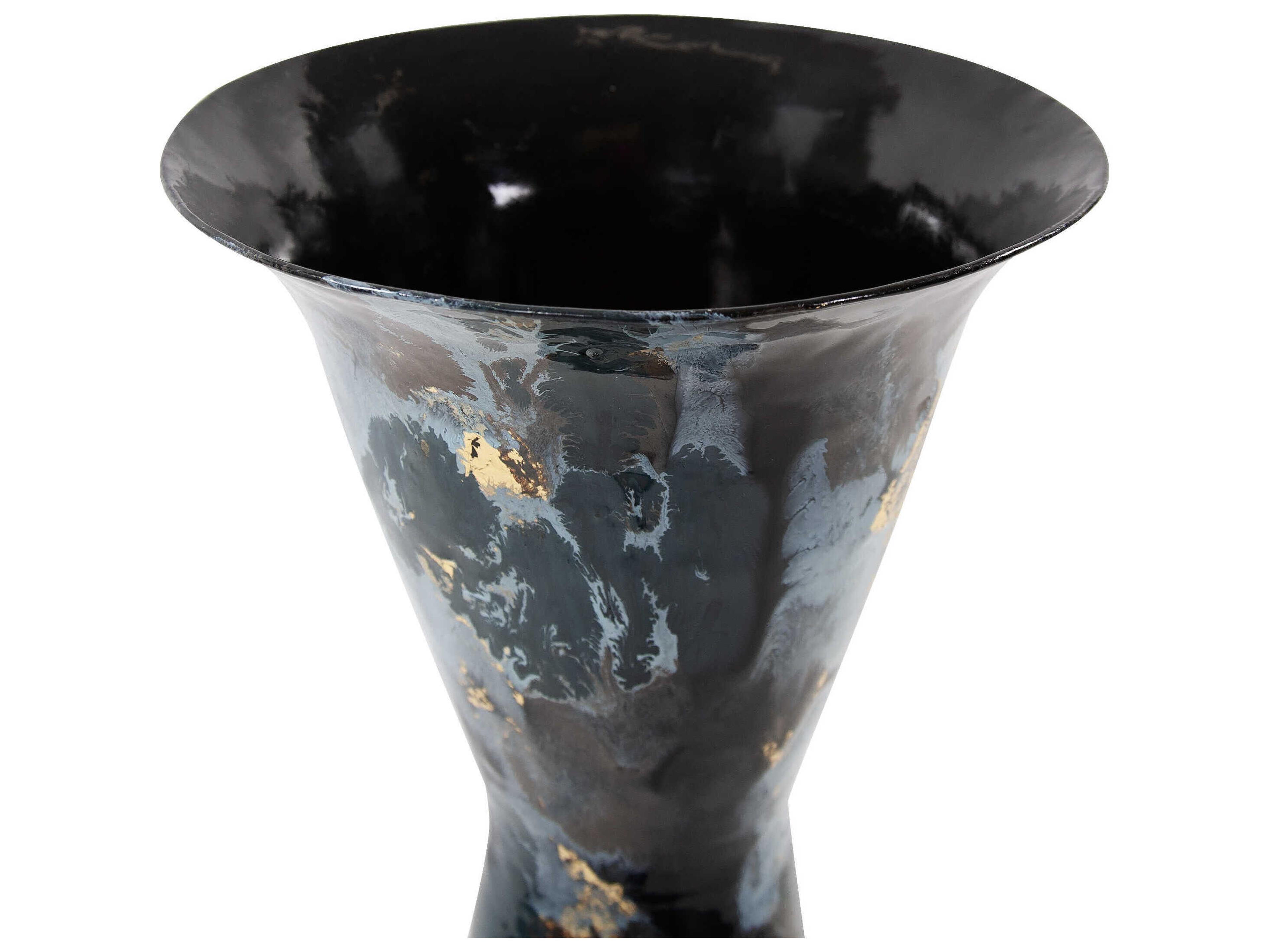 Howard Elliott Oceanique Ocean Beach Flared Iron Vase