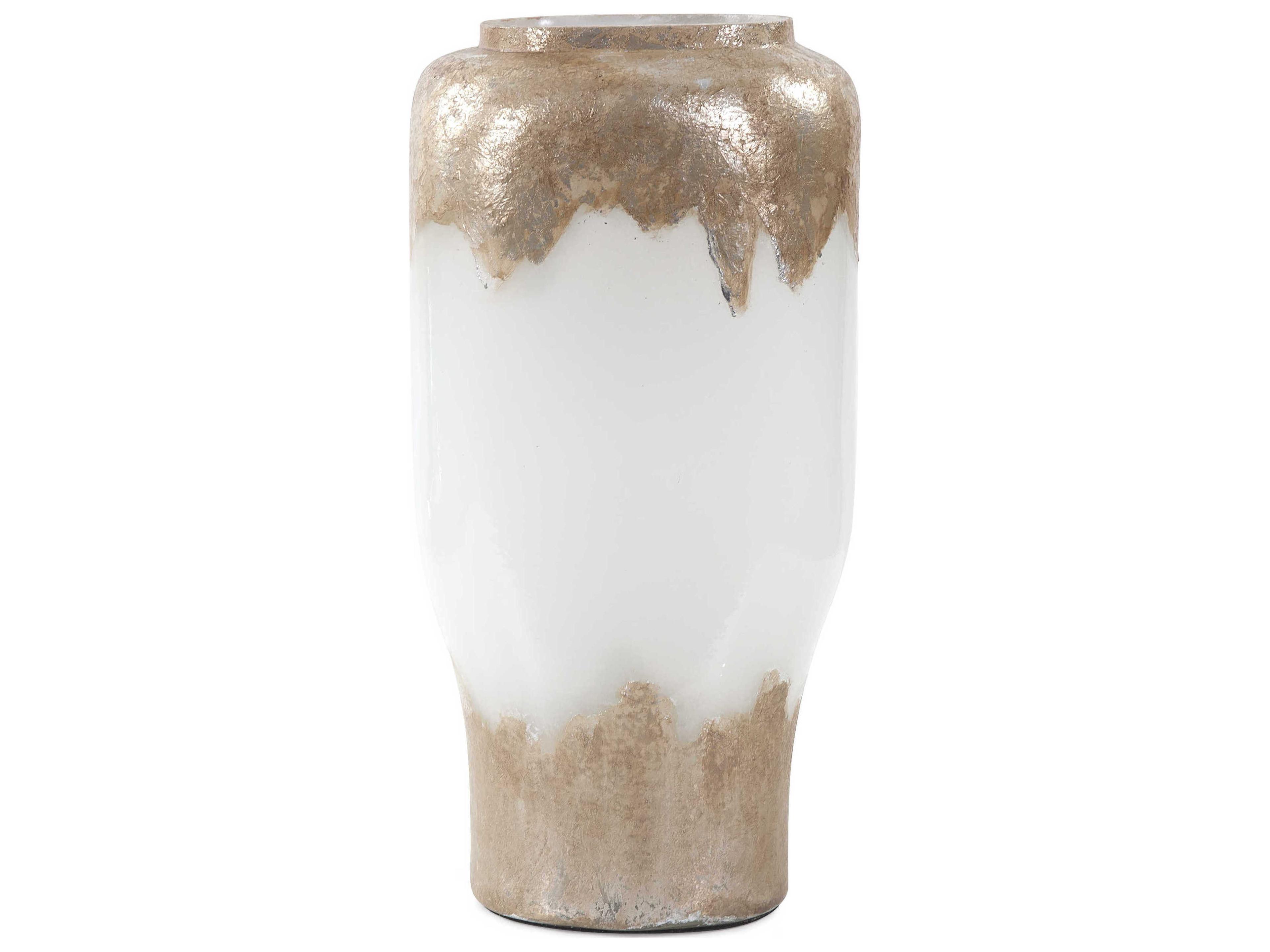 Howard Elliott Midas Iceberg Gold Vase