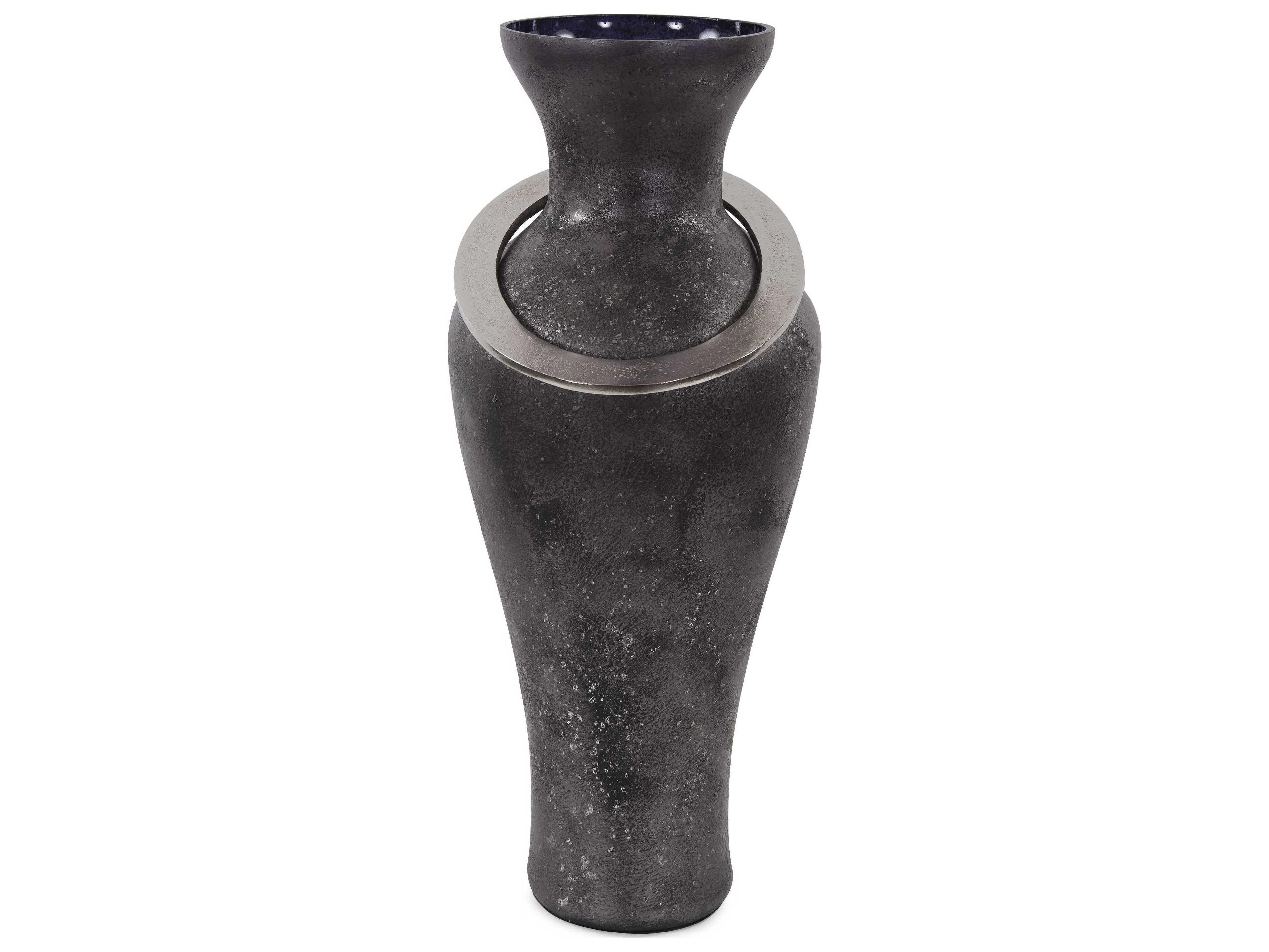 Howard Elliott Black Pewter Vase