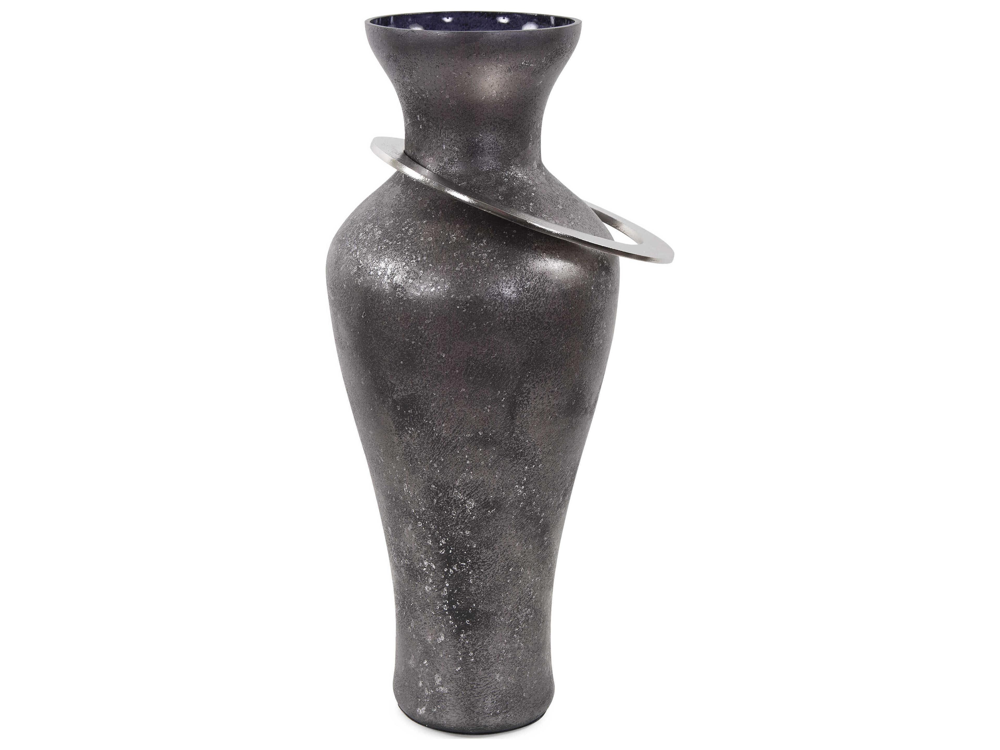 Howard Elliott Black Pewter Vase