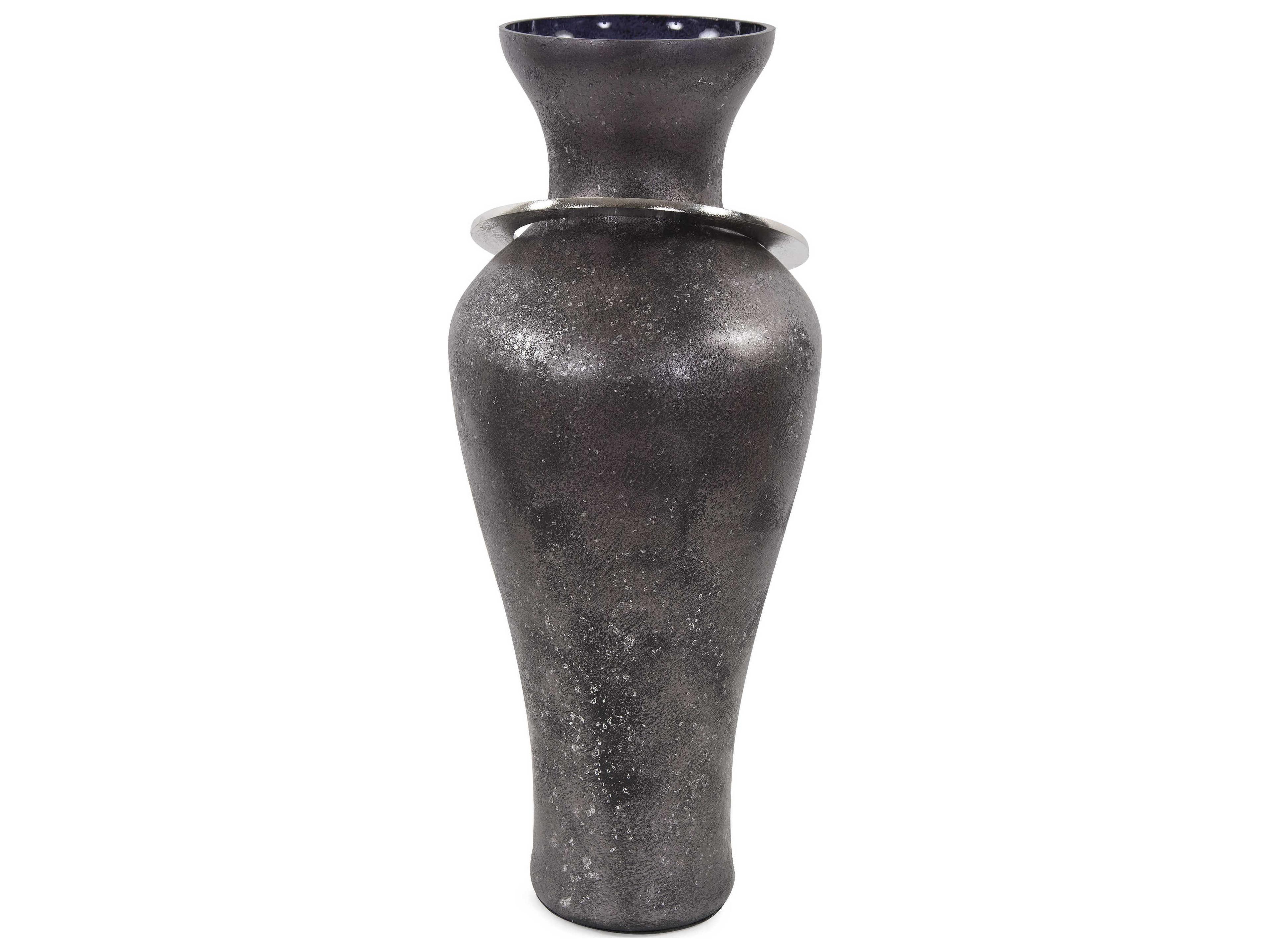 Howard Elliott Black Pewter Vase