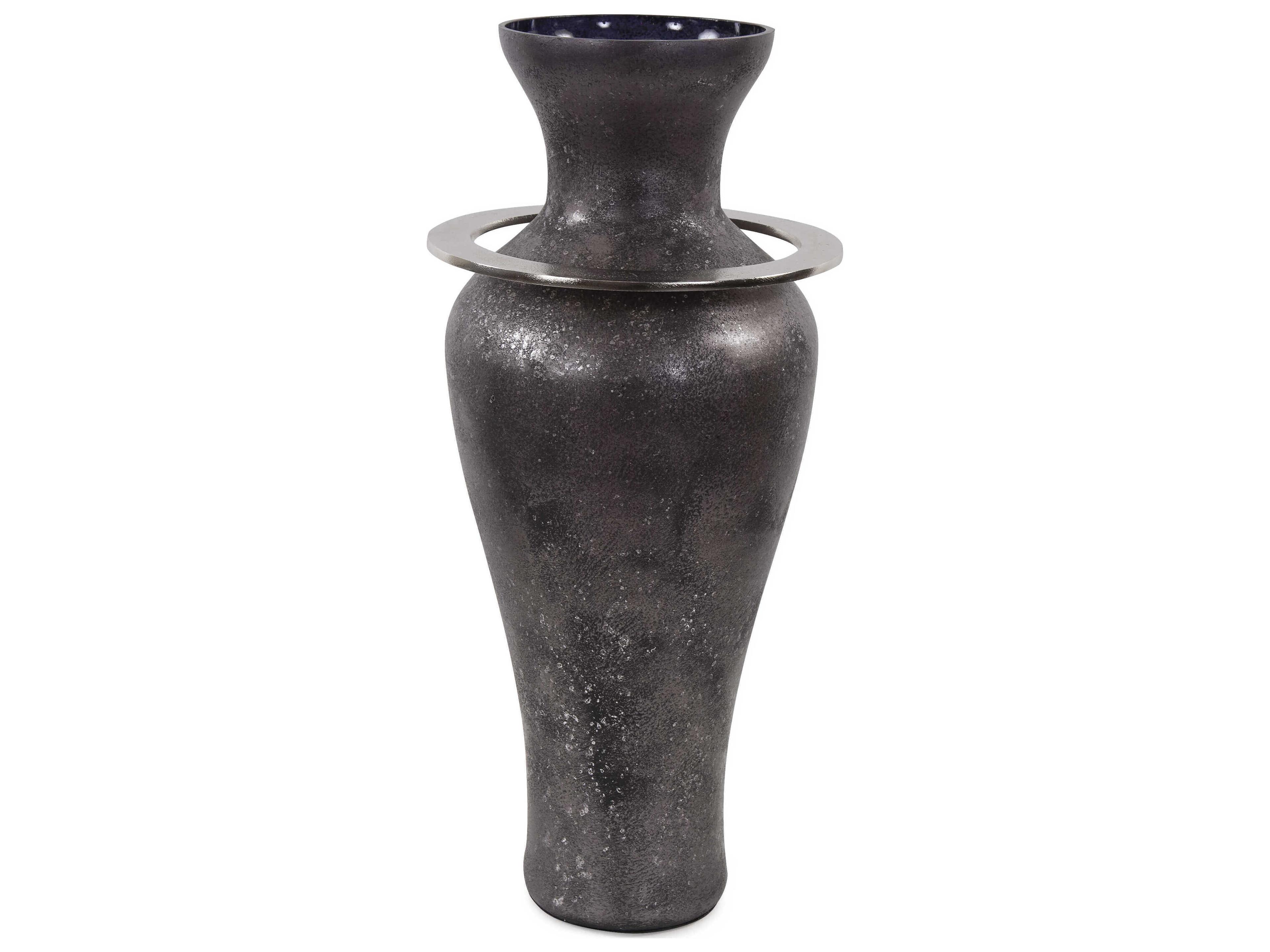 Howard Elliott Black Pewter Vase