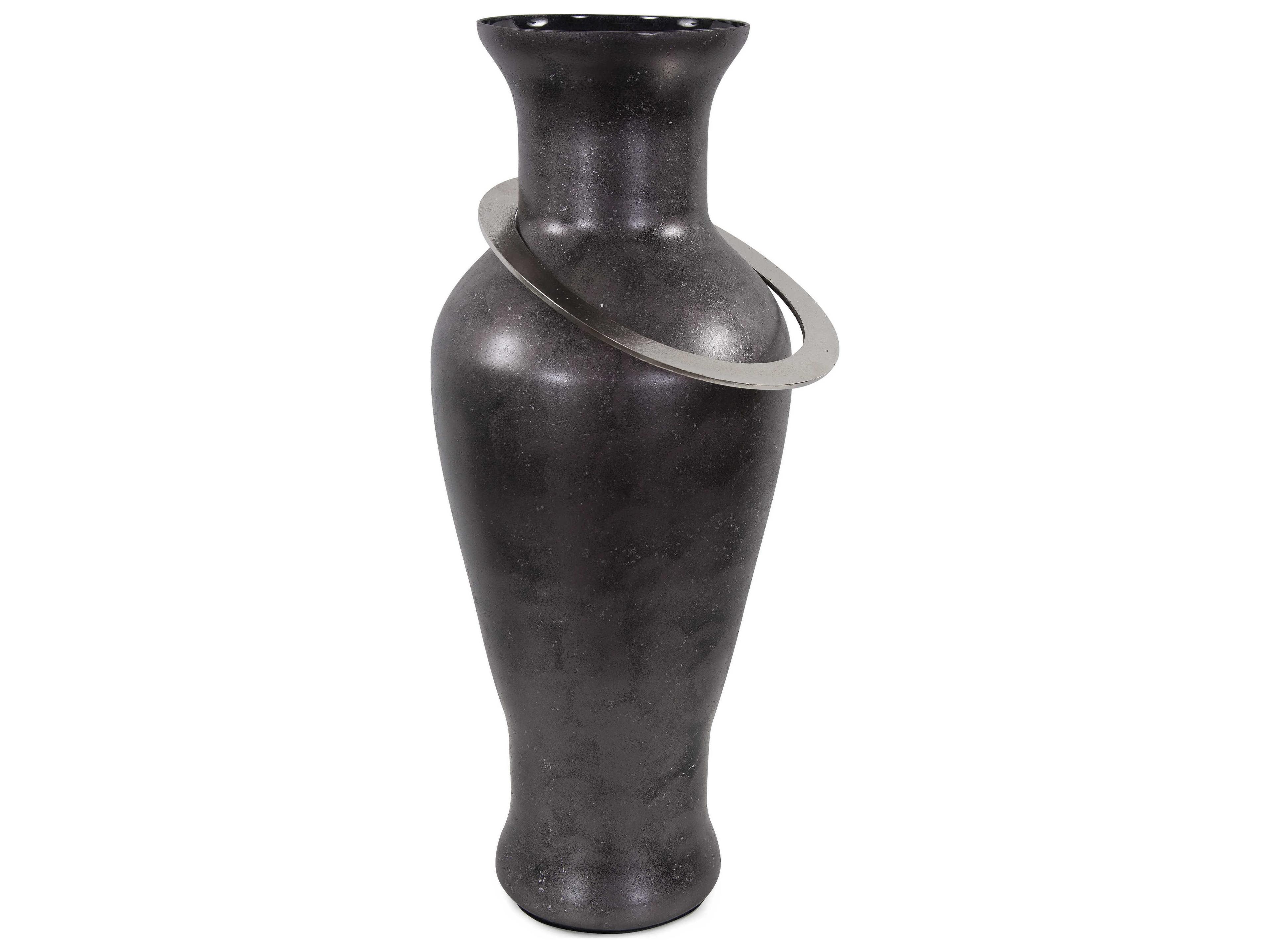 Howard Elliott Black Pewter Vase
