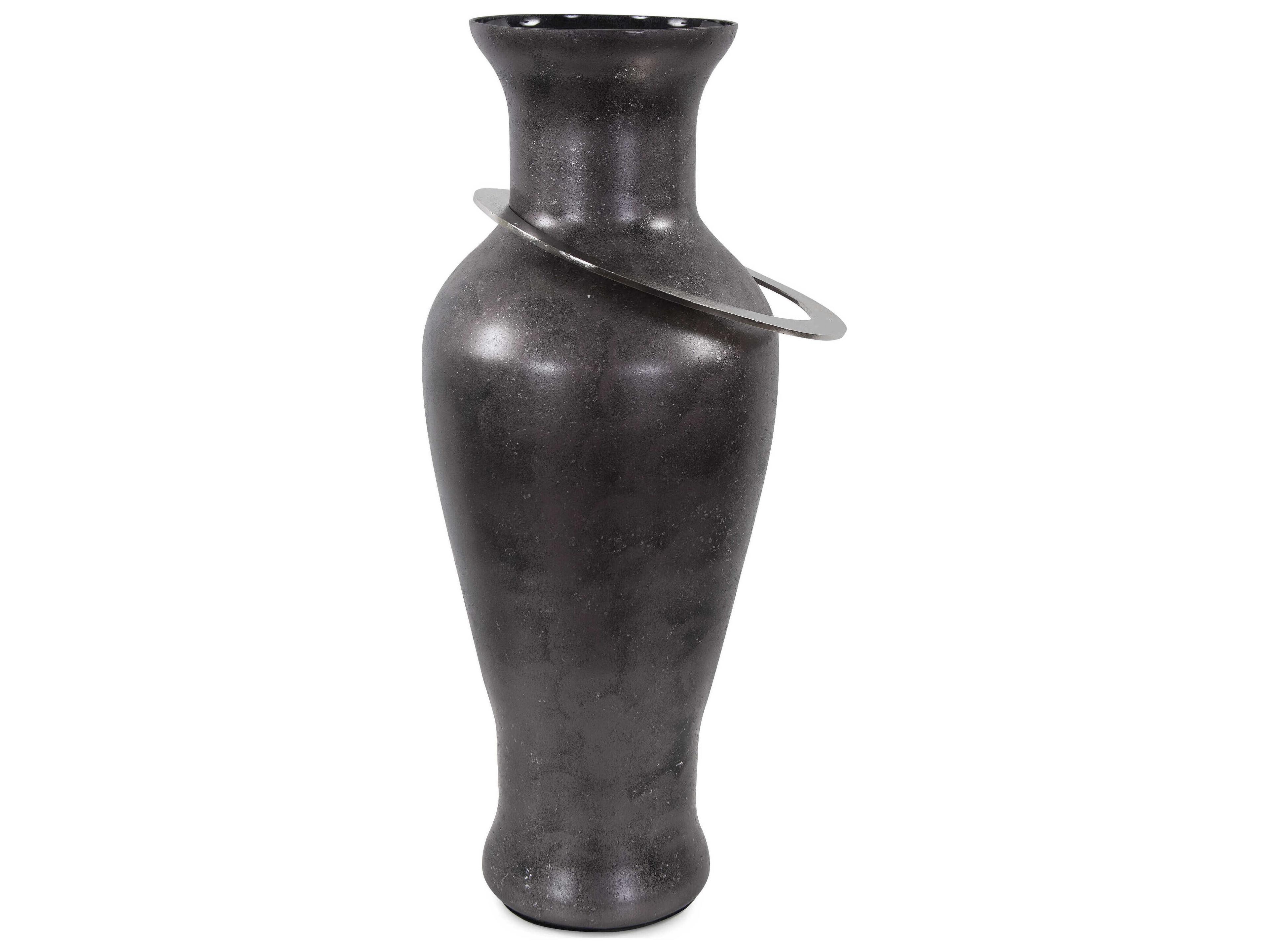Howard Elliott Black Pewter Vase