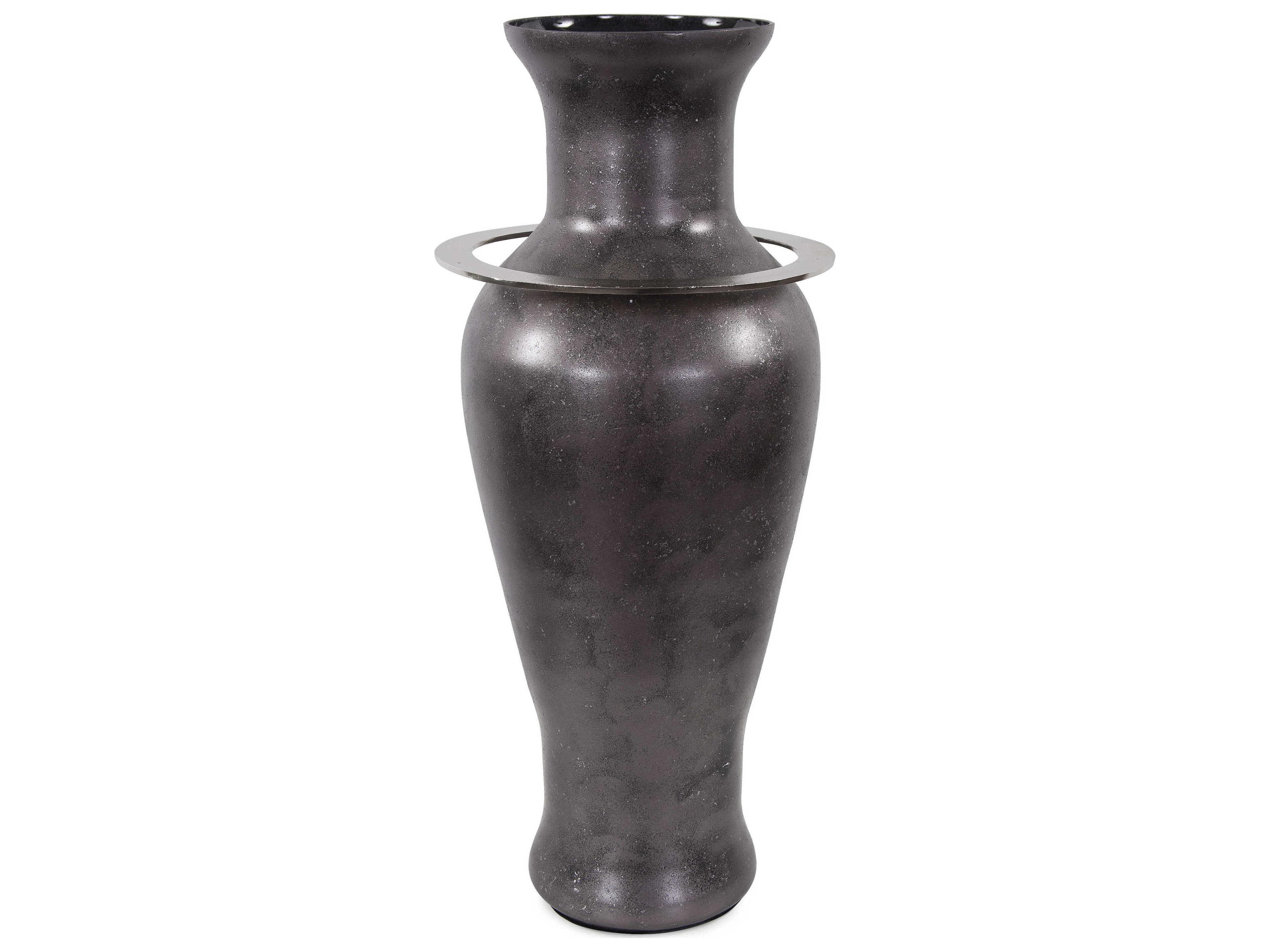 Howard Elliott Black Pewter Vase