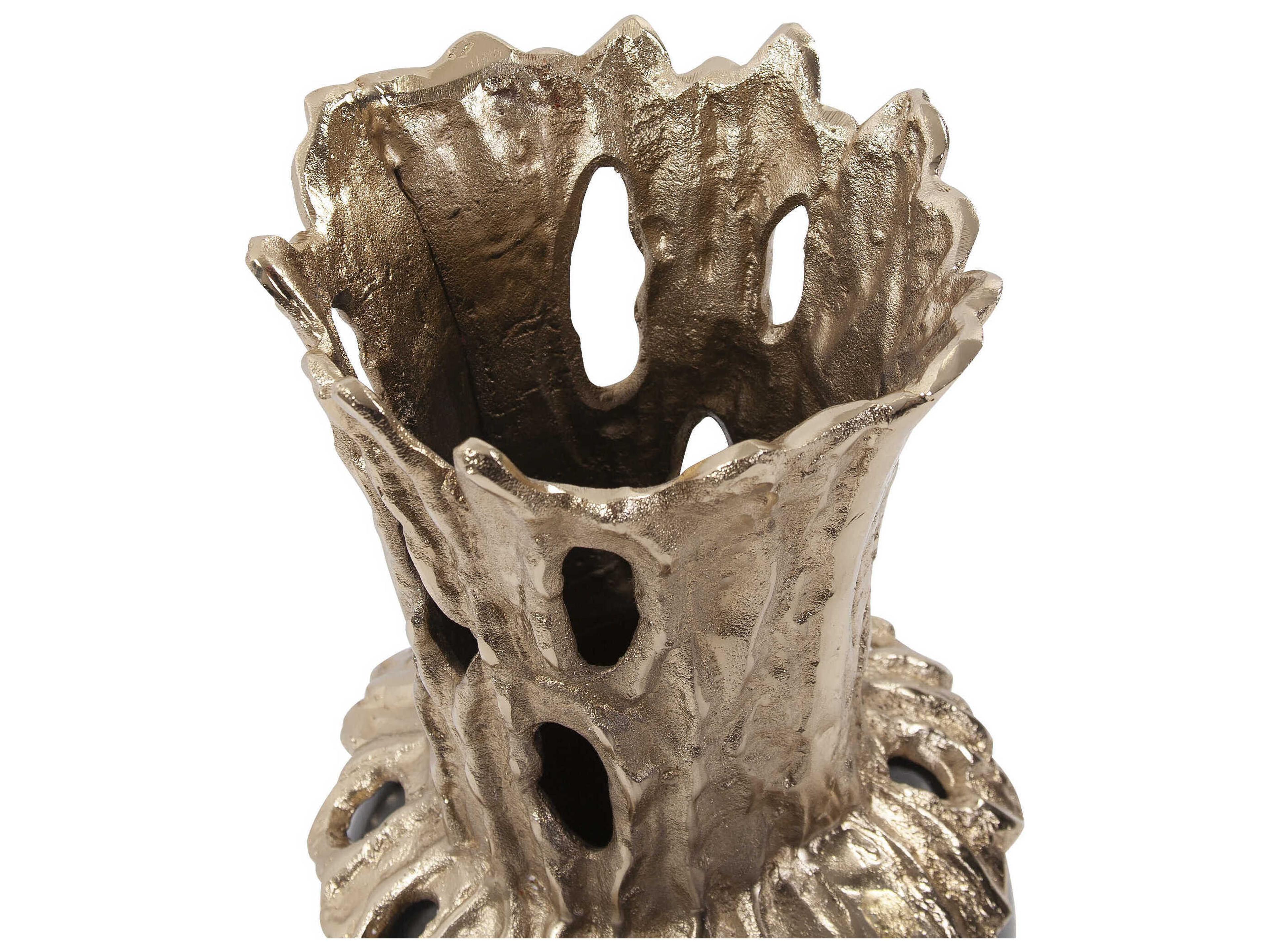 Howard Elliott Zetian Champagne Black Vase