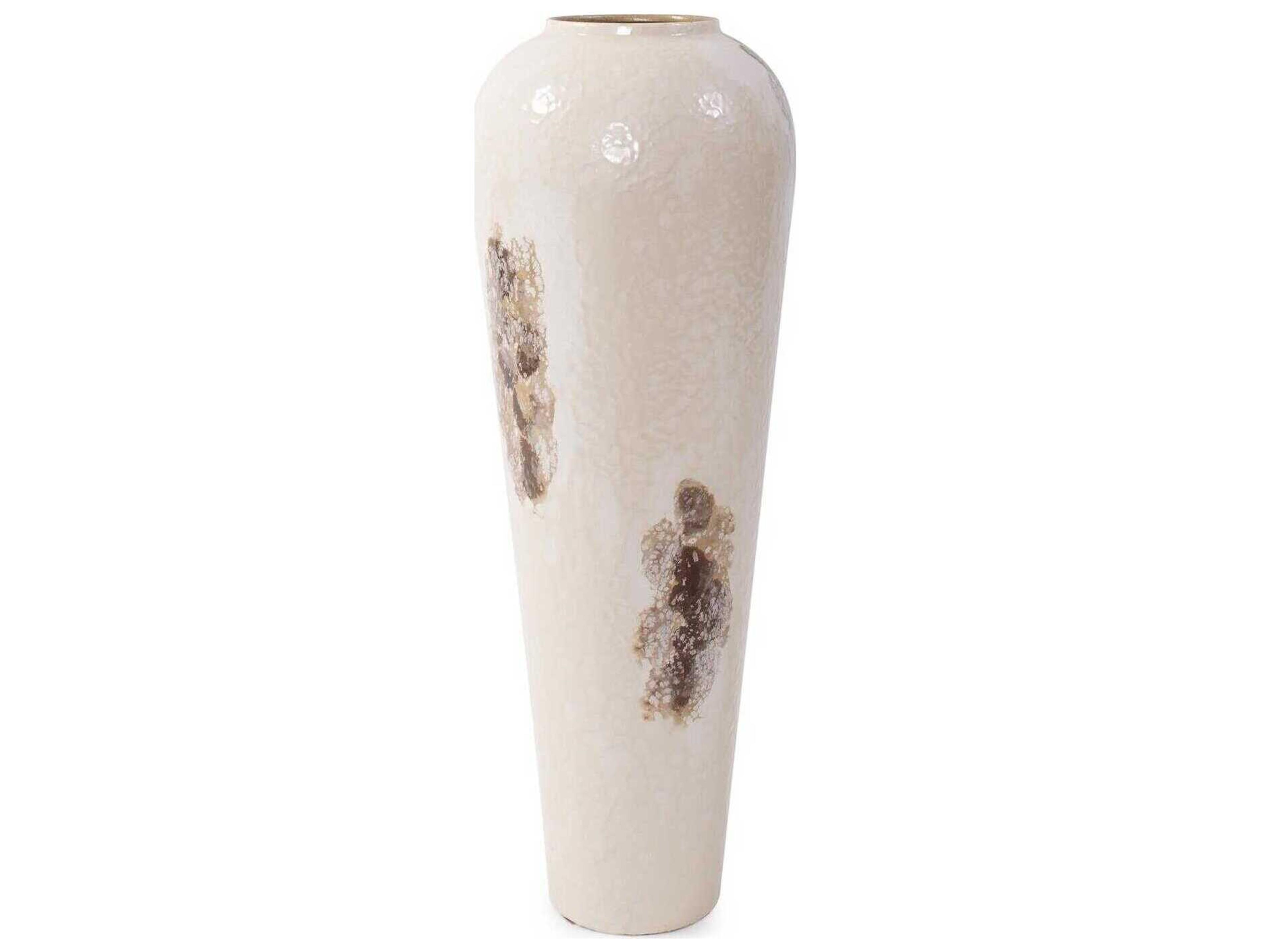 Howard Elliott Petrini Enamel Brown Vase