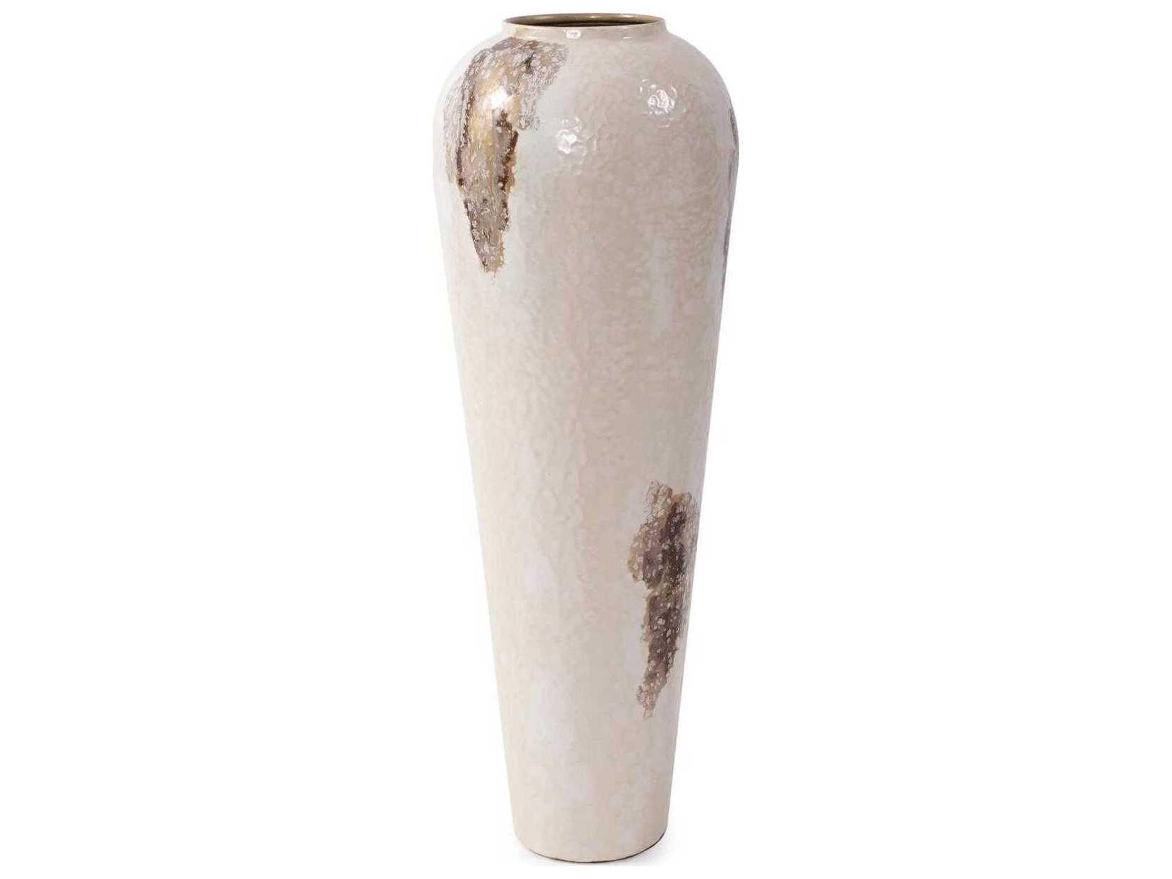 Howard Elliott Petrini Enamel Brown Vase