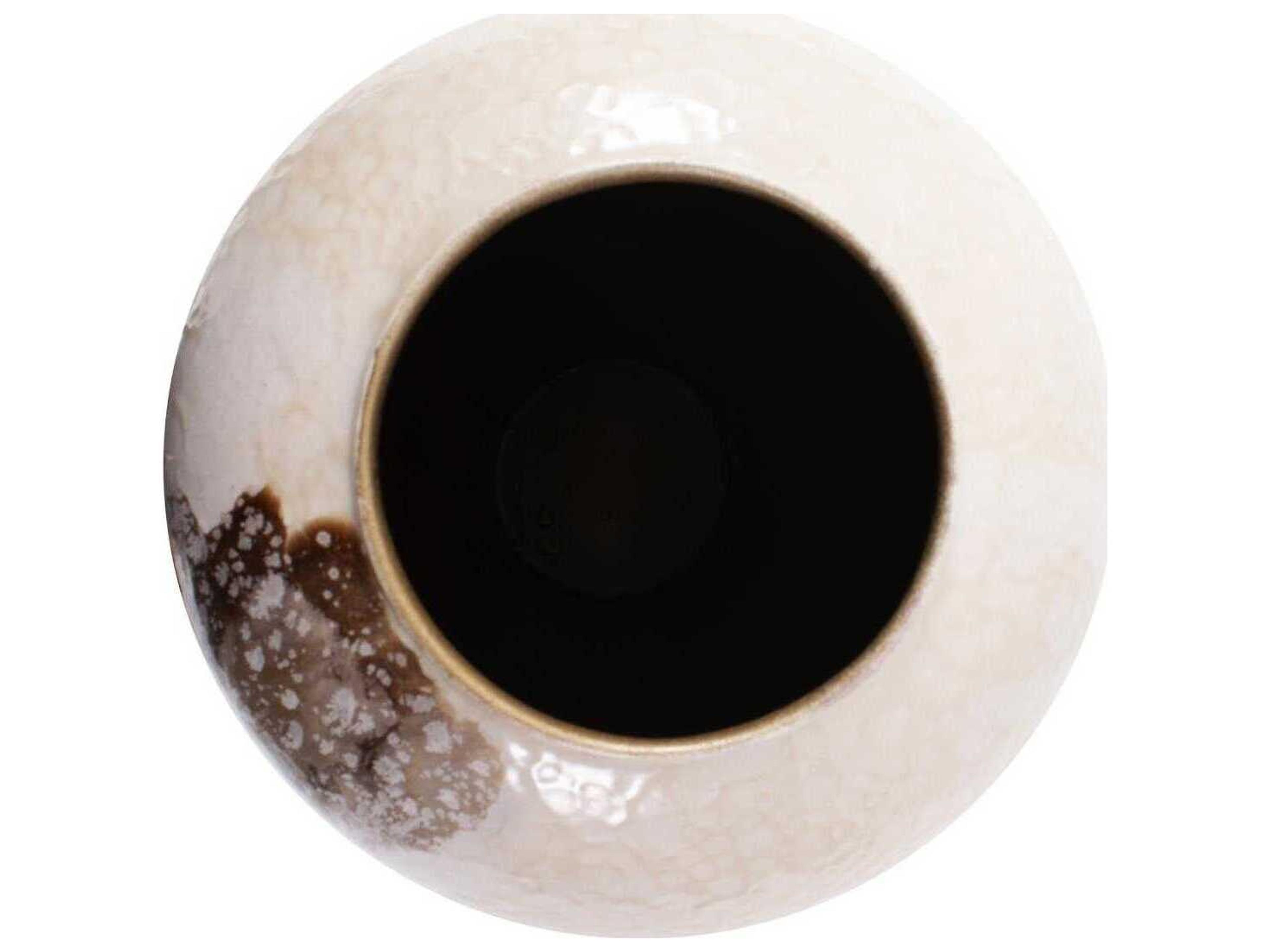 Howard Elliott Petrini Enamel Brown Vase