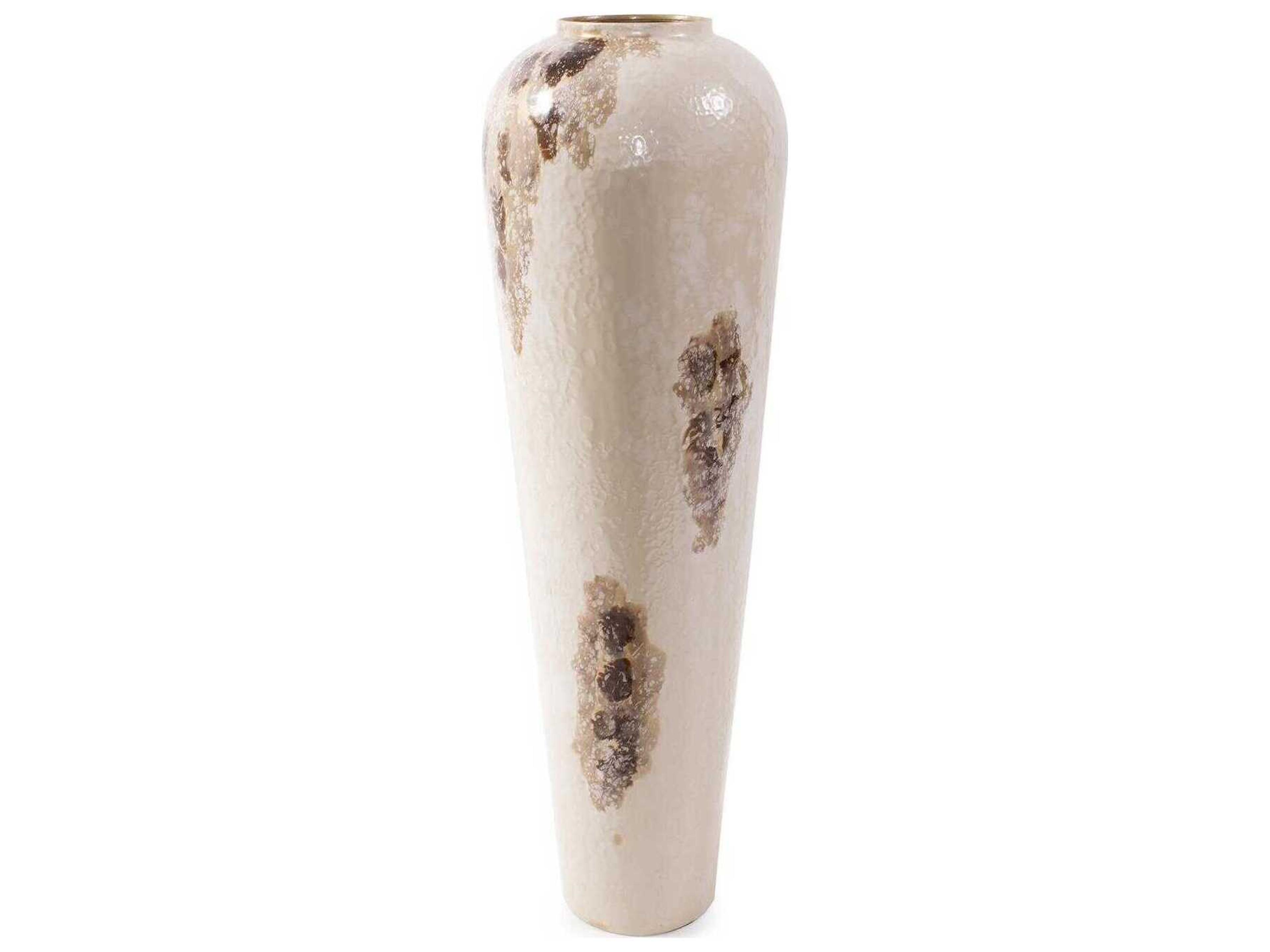 Howard Elliott Petrini Enamel Brown Vase