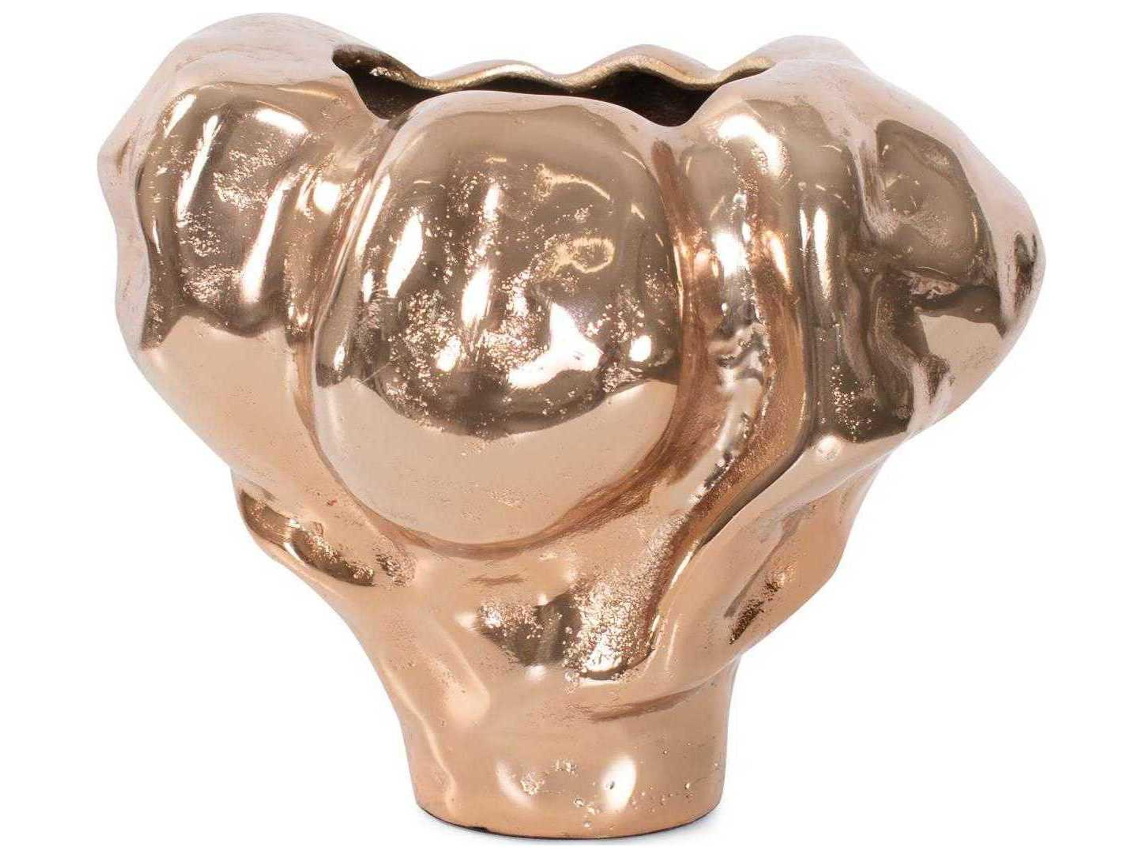 Howard Elliott Teresina Gold Aluminum Vessel