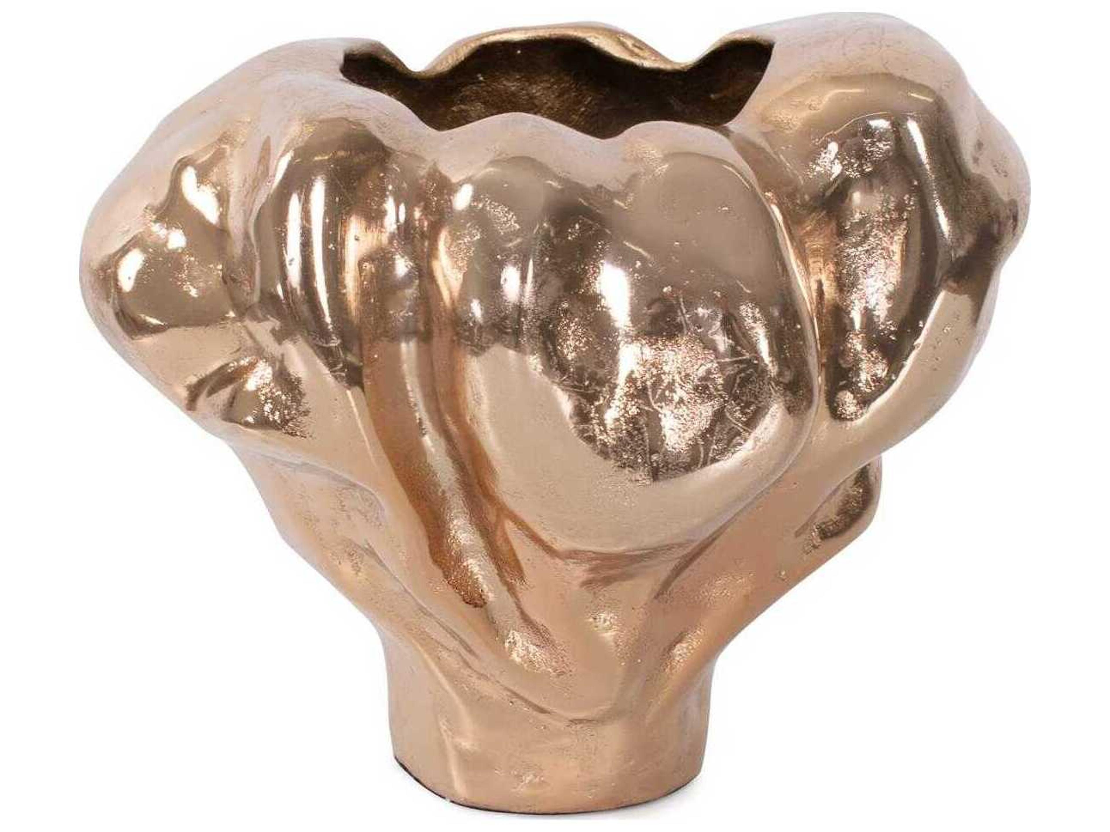 Howard Elliott Teresina Gold Aluminum Vessel