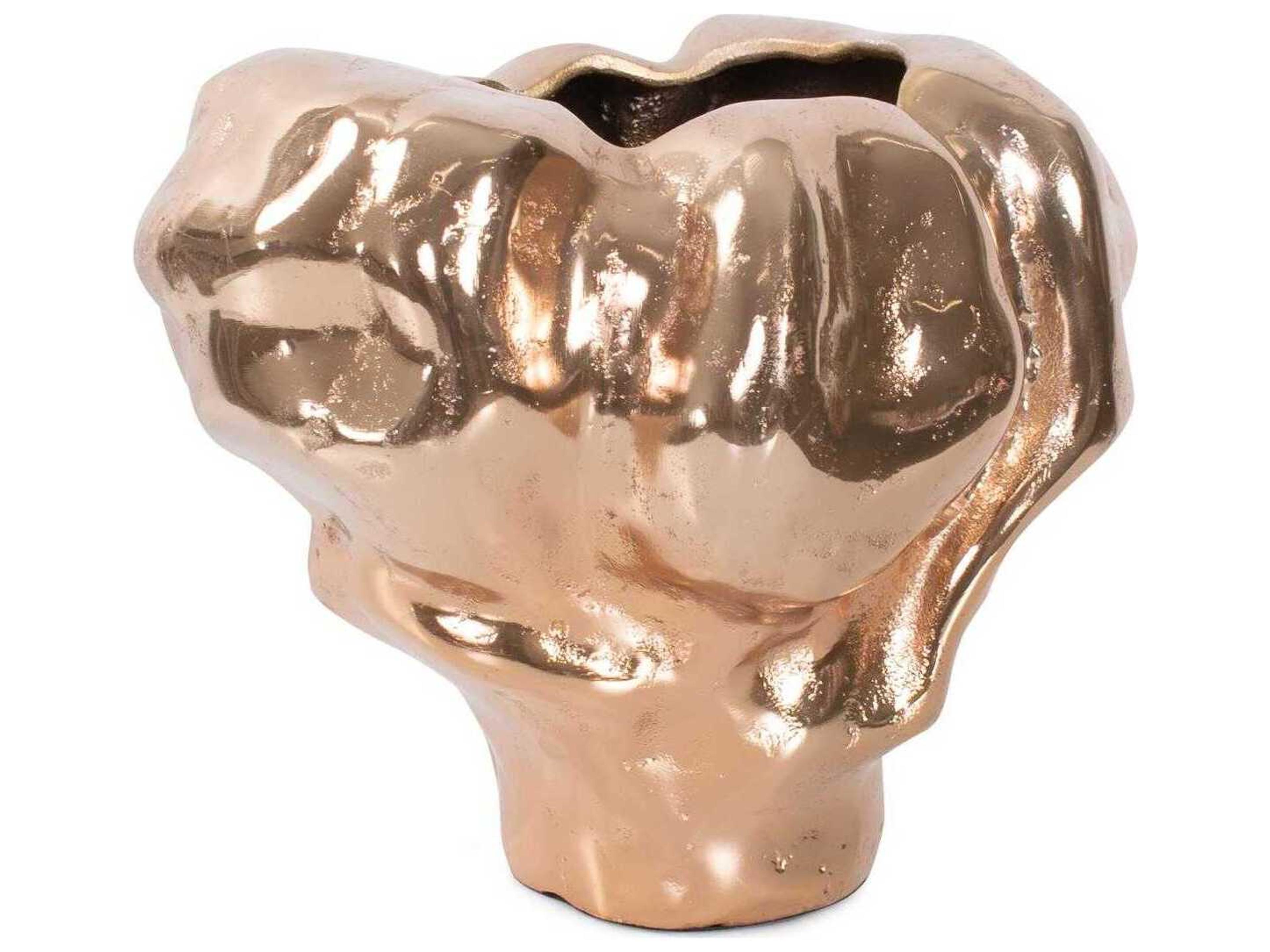 Howard Elliott Teresina Gold Aluminum Vessel