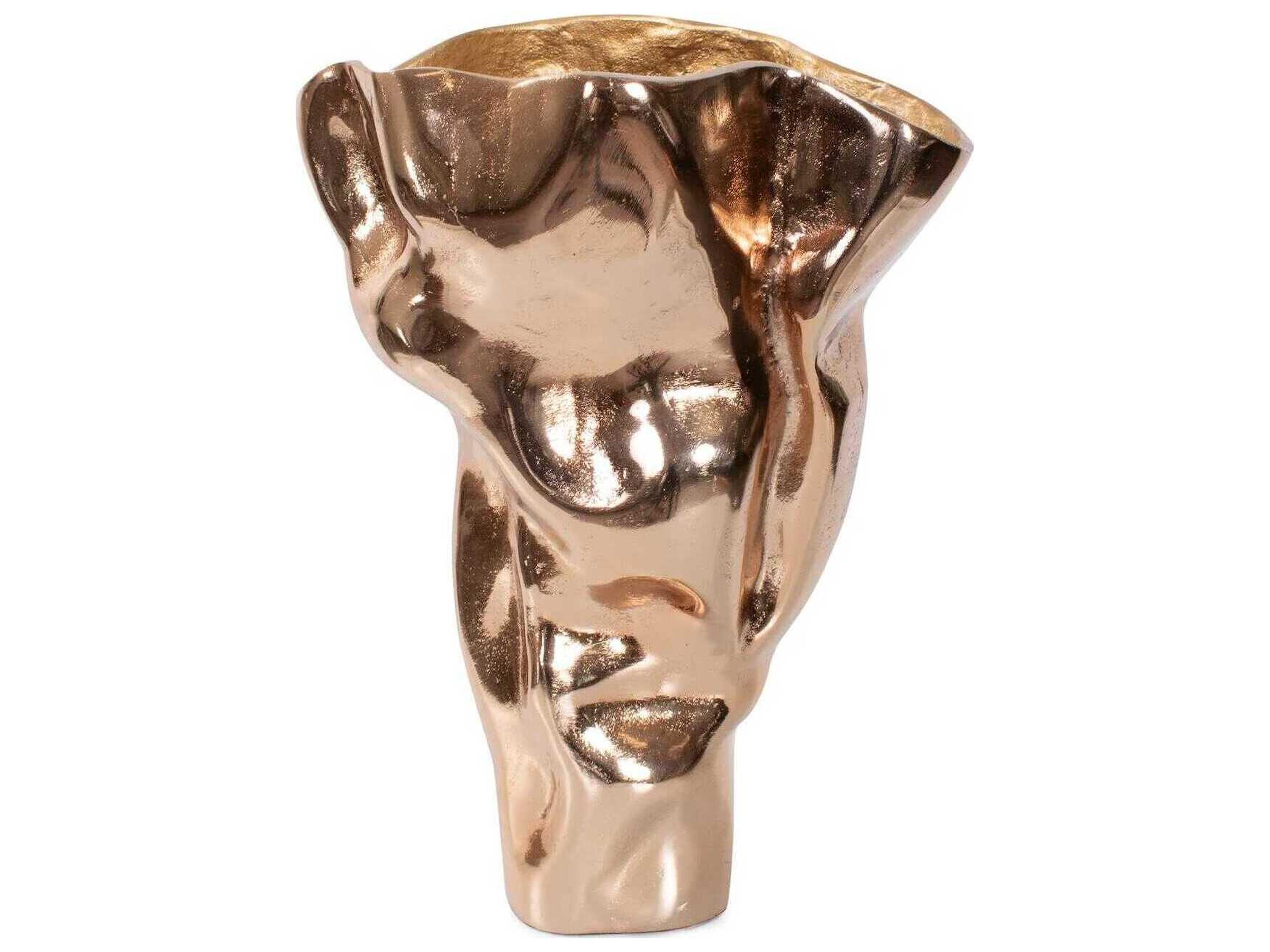 Howard Elliott Teresina Gold Aluminum Vessel