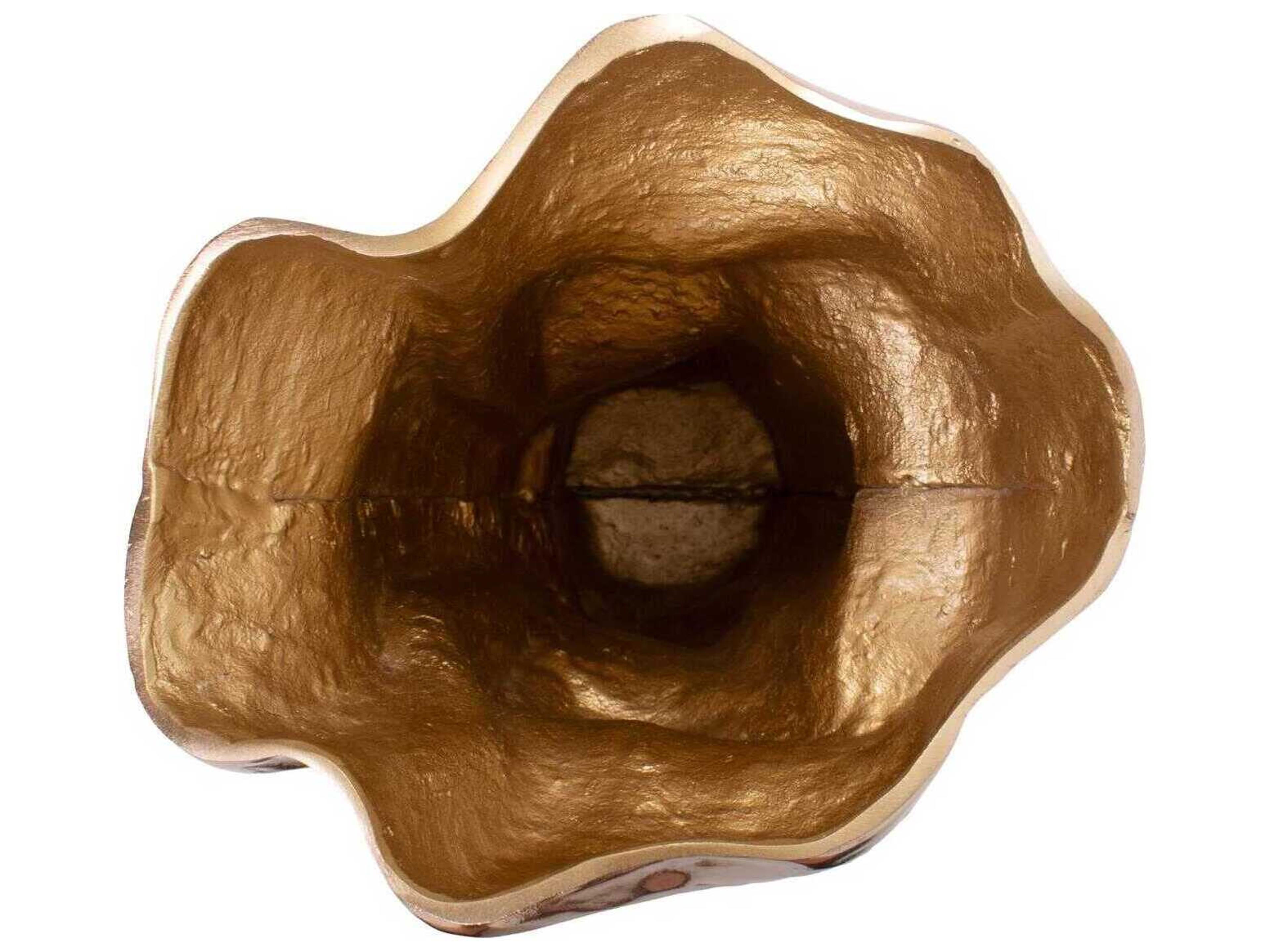 Howard Elliott Teresina Gold Aluminum Vessel