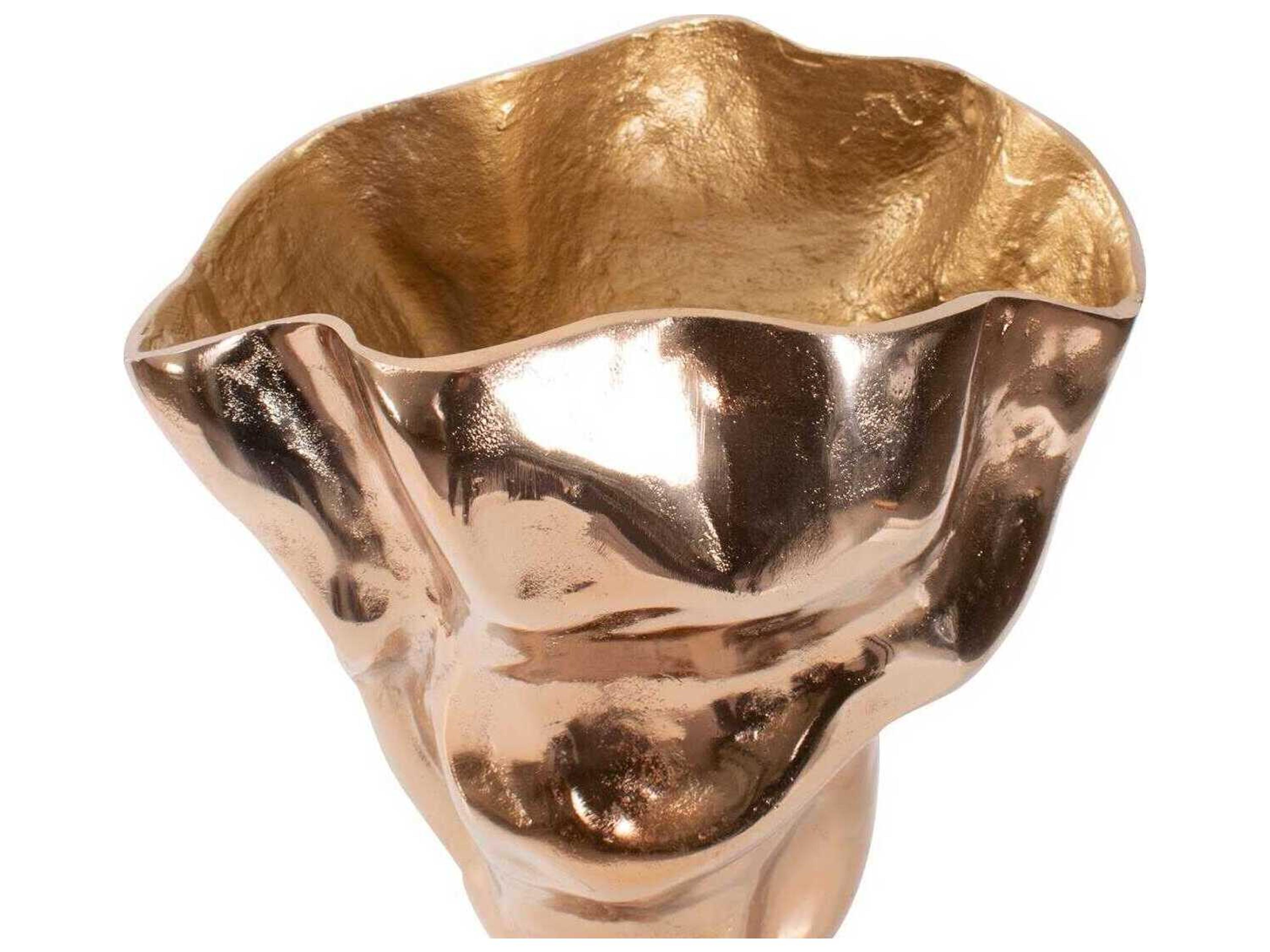 Howard Elliott Teresina Gold Aluminum Vessel
