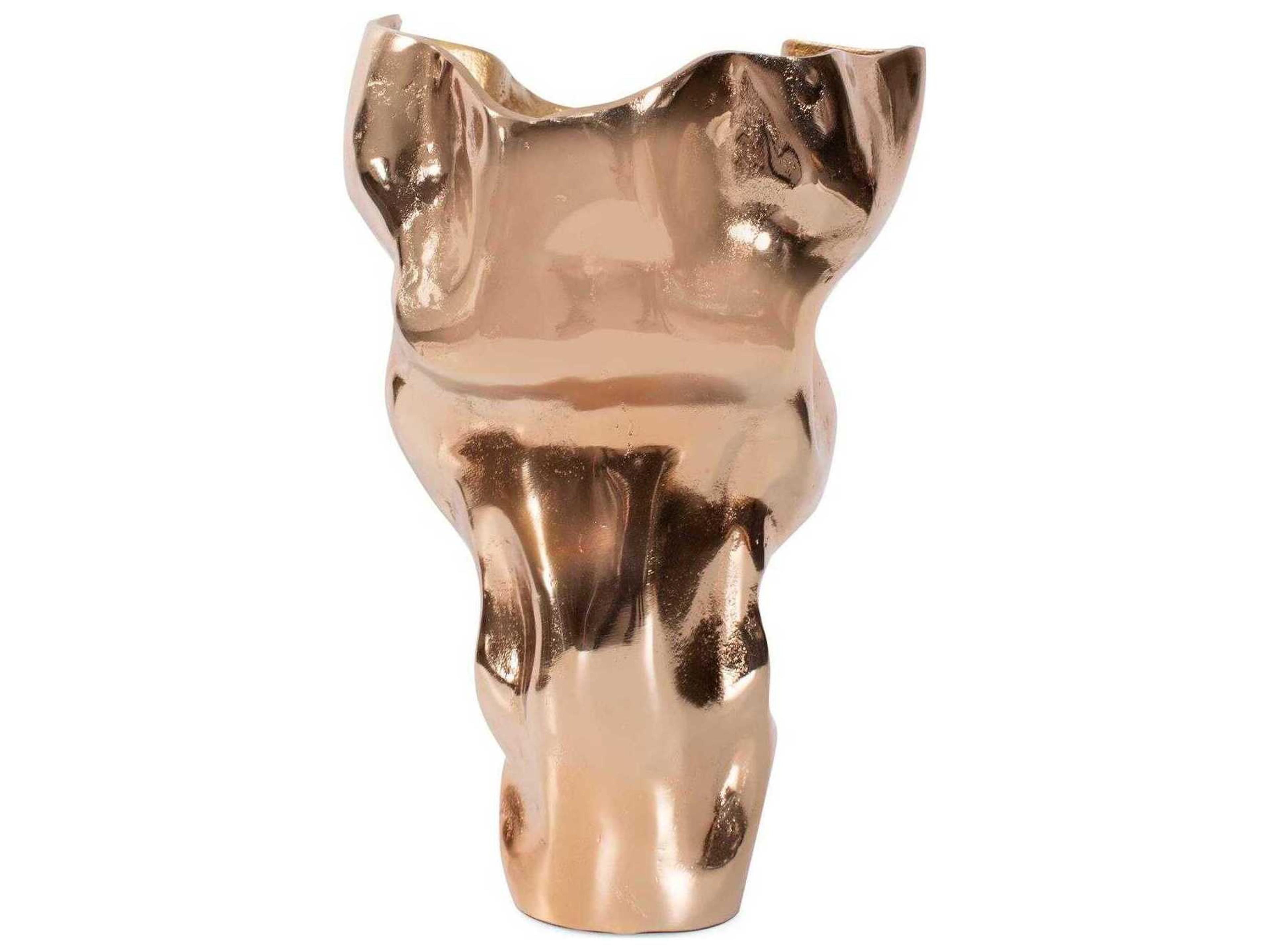 Howard Elliott Teresina Gold Aluminum Vessel