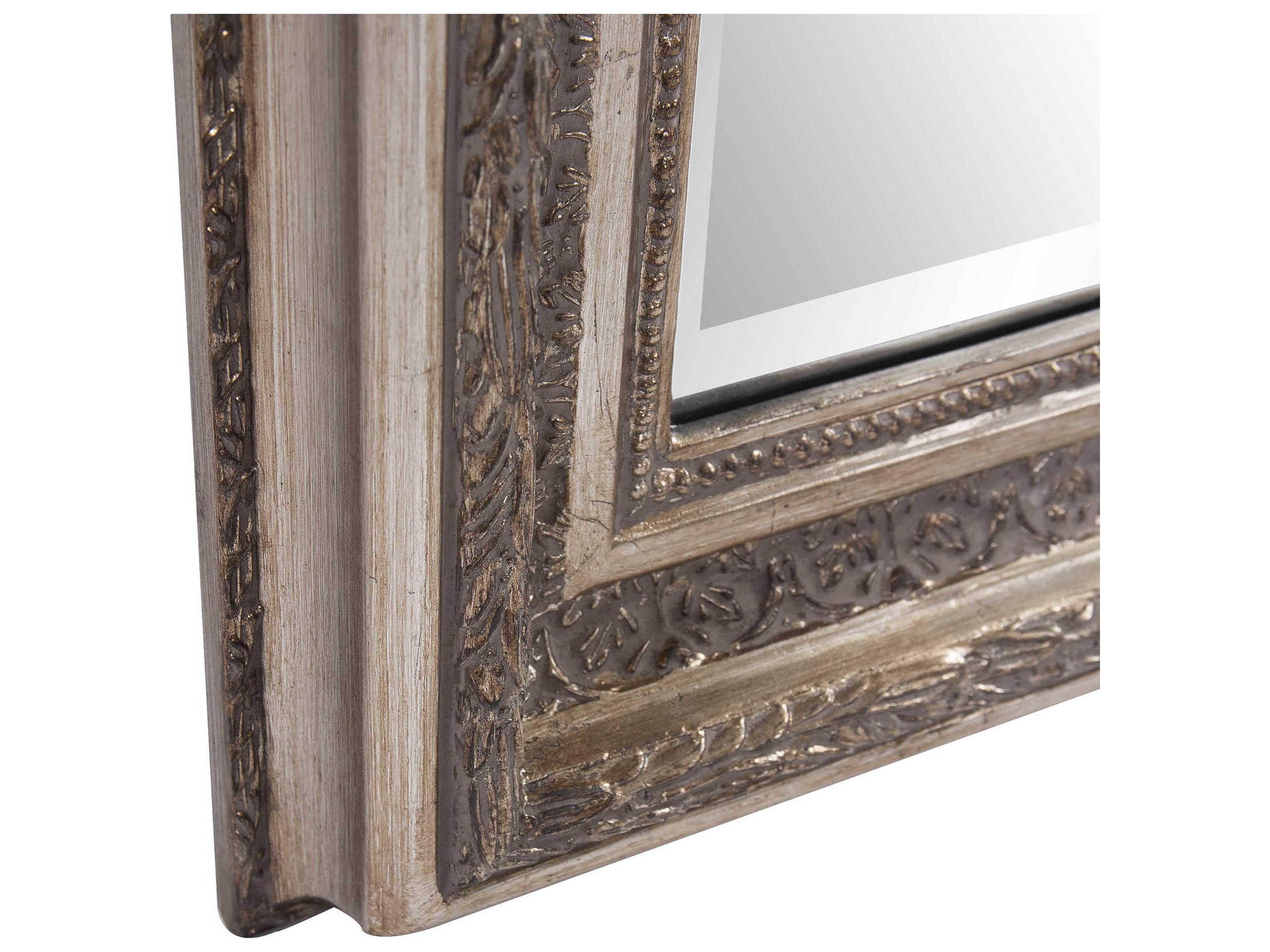 Howard Elliott Nancy Champagne Silver Rectangular Wall Mirror