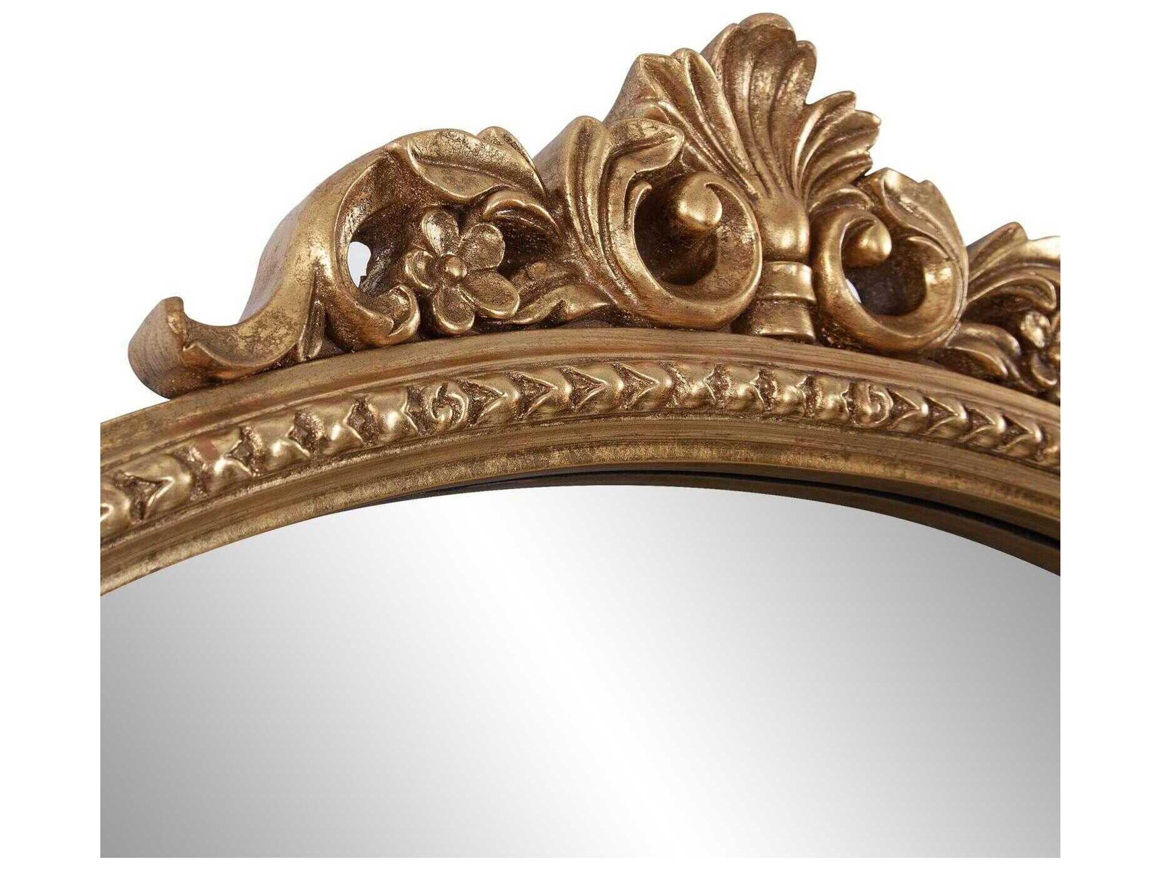 Howard Elliott Germaine Antique Gold Wall Mirror