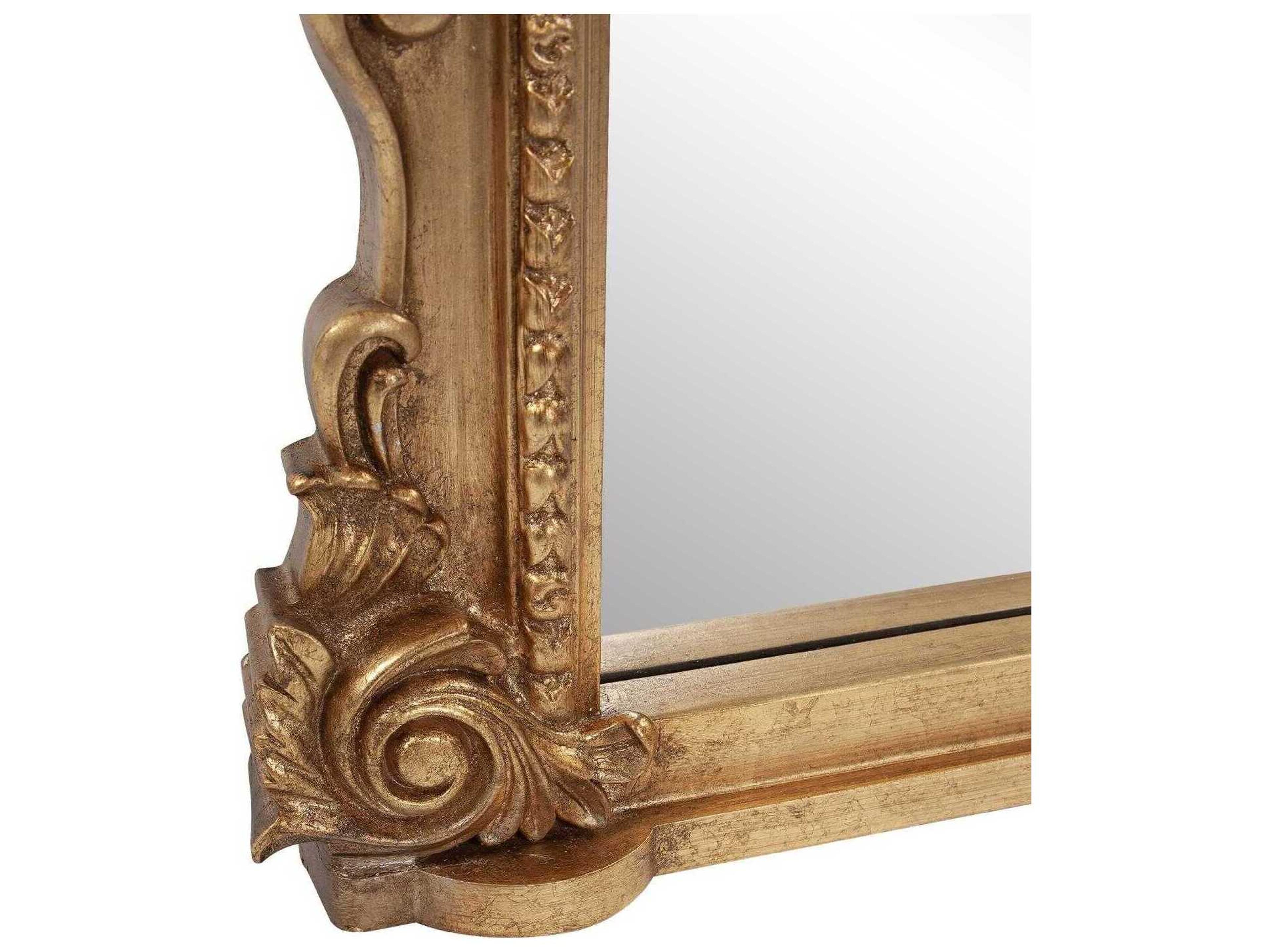 Howard Elliott Germaine Antique Gold Wall Mirror