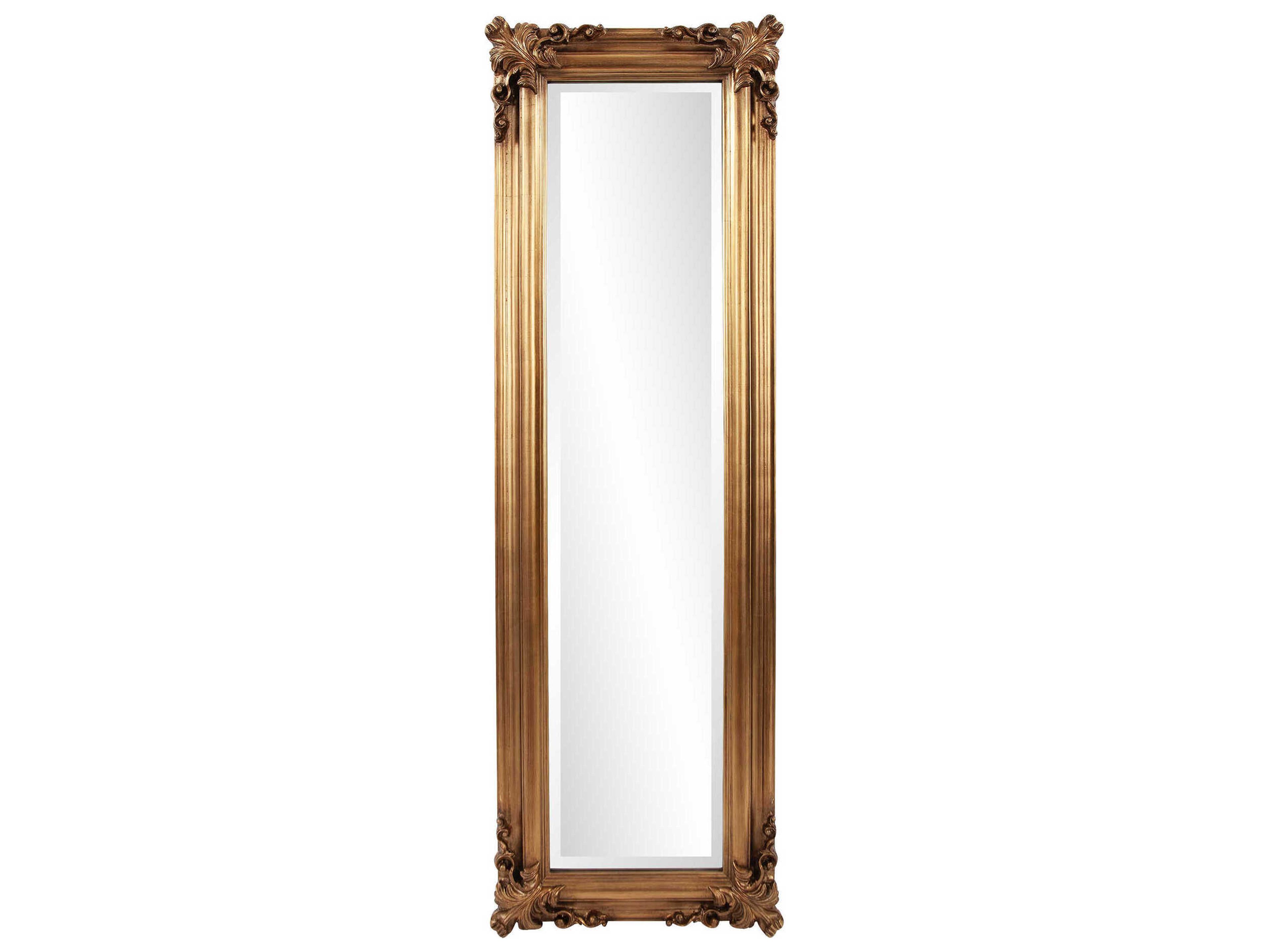 Howard Elliott Vincenzo Antique Gold Rectangular Wall Mirror