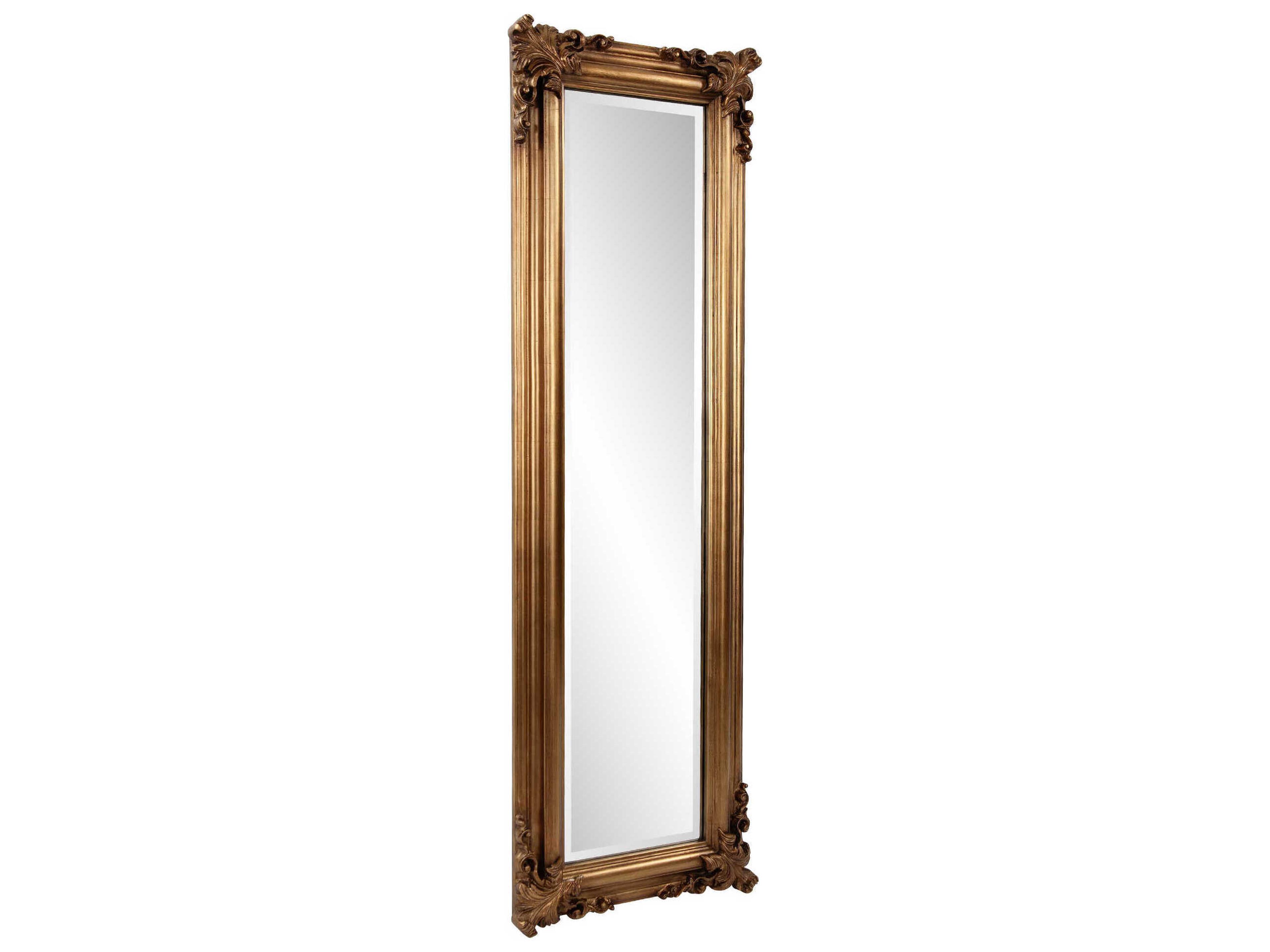 Howard Elliott Vincenzo Antique Gold Rectangular Wall Mirror