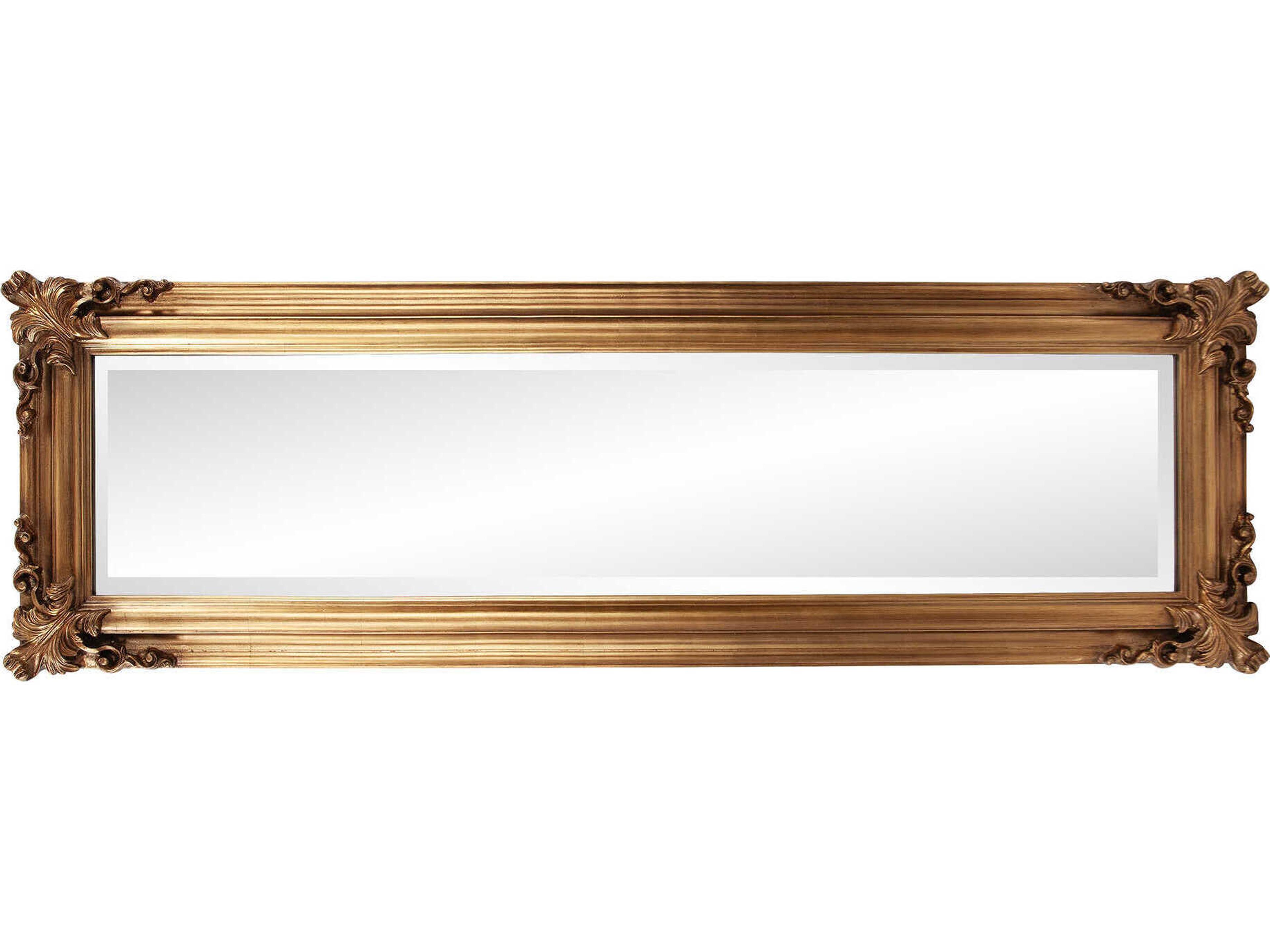 Howard Elliott Vincenzo Antique Gold Rectangular Wall Mirror