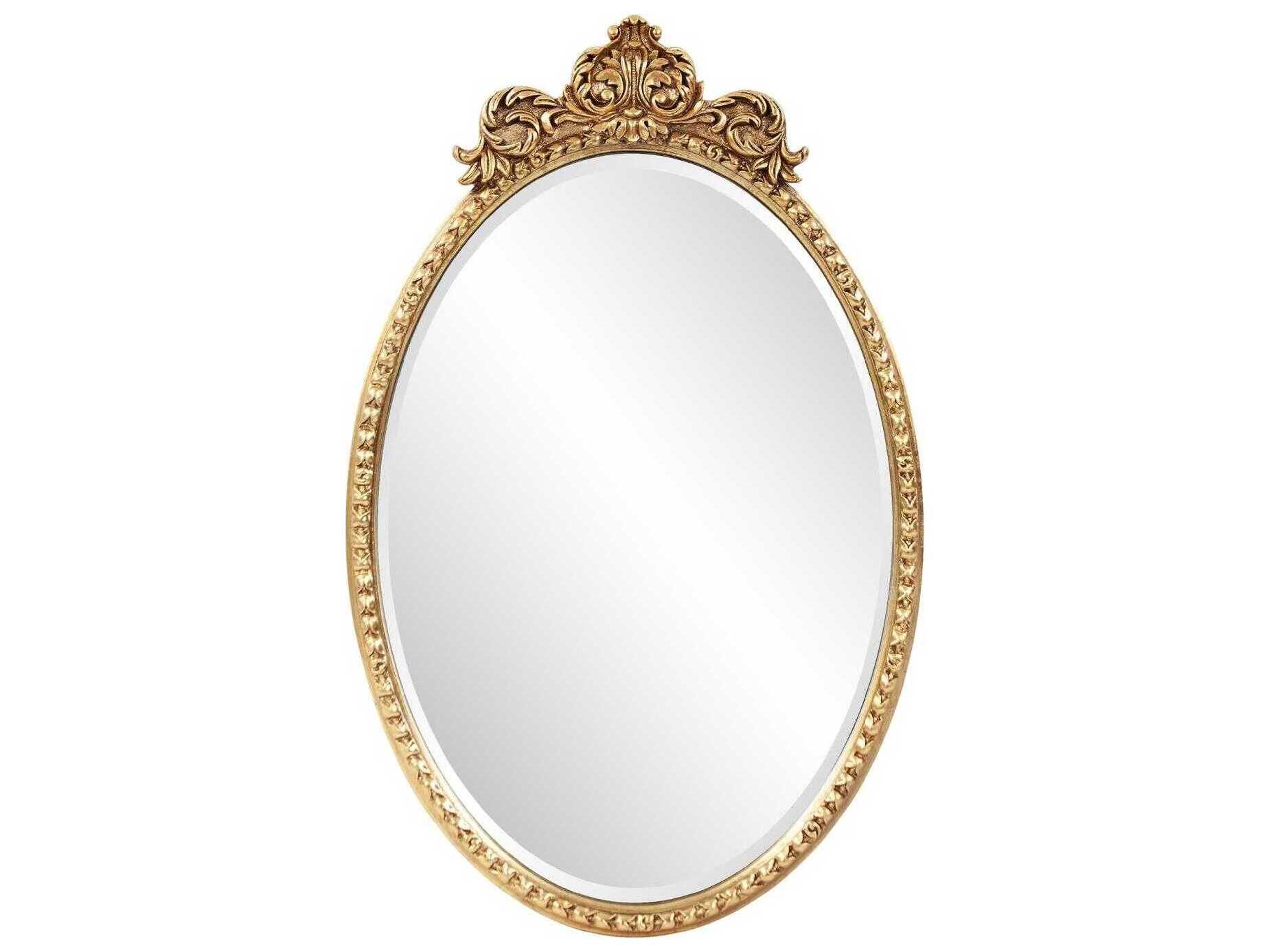 Moreau Antique Gold Oval Wall Mirror