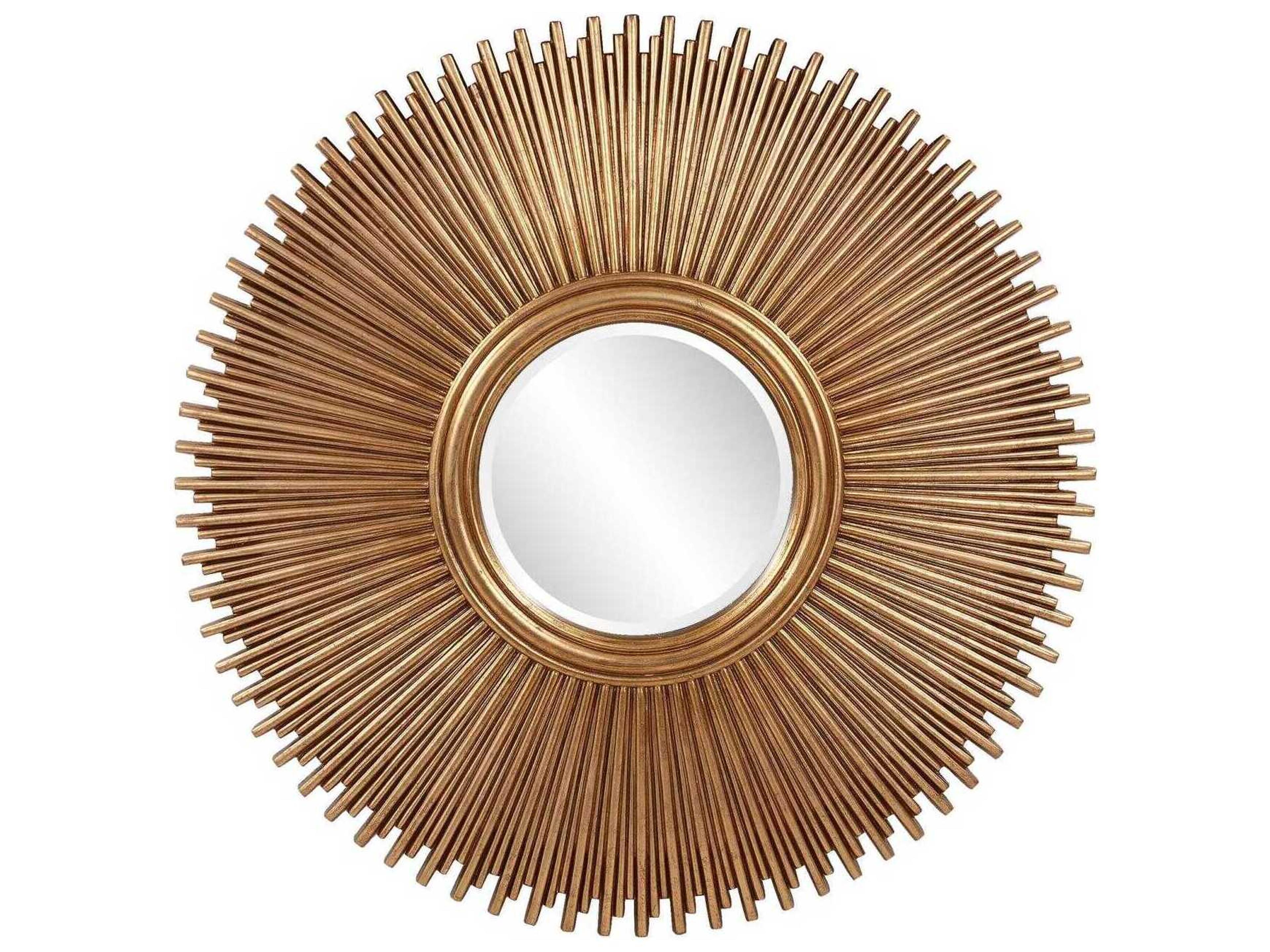 Singapore Antique Gold Sunburst Wall Mirror