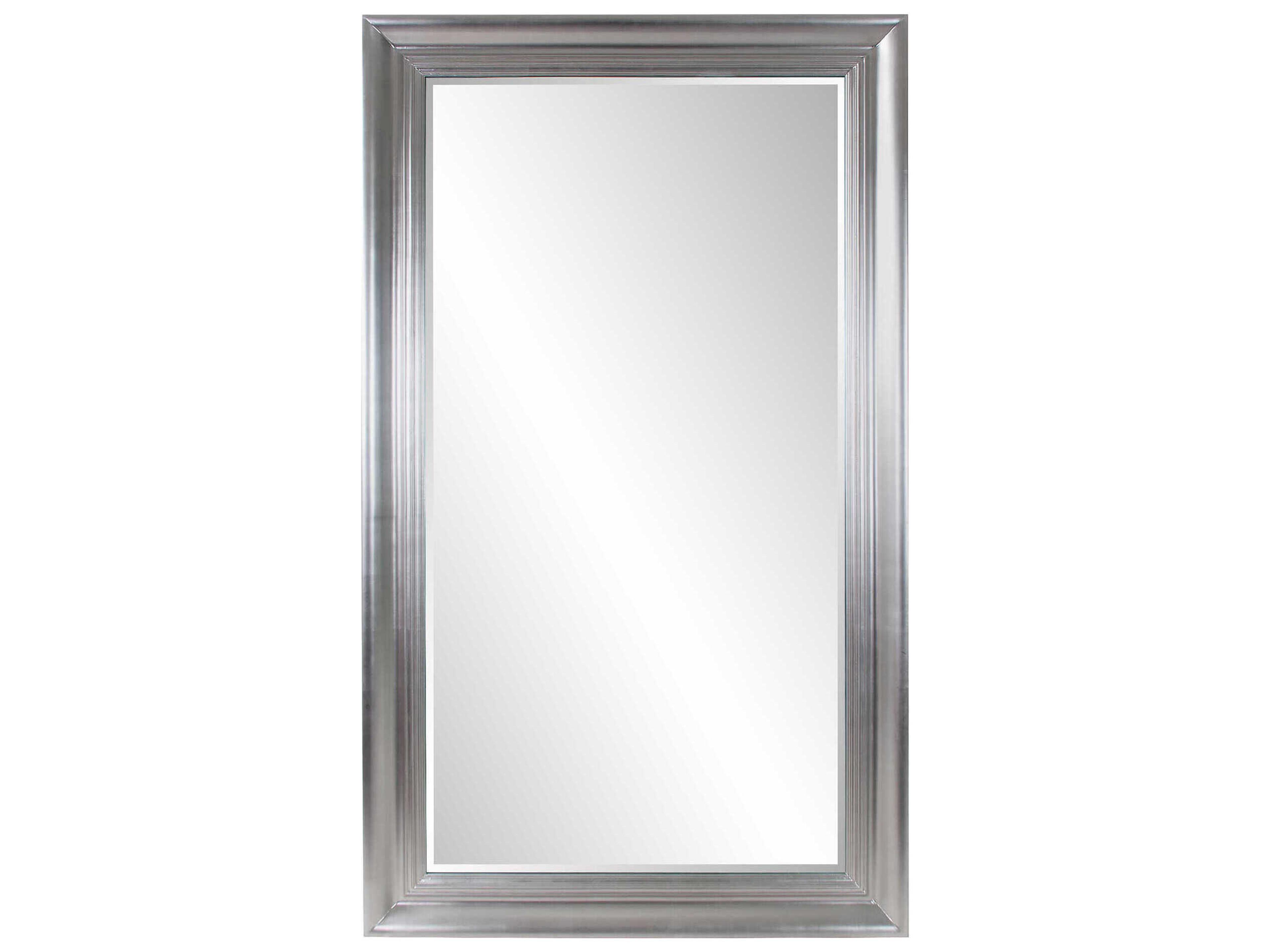 Oversized Tierney Bright Silver Rectangular Wall Mirror