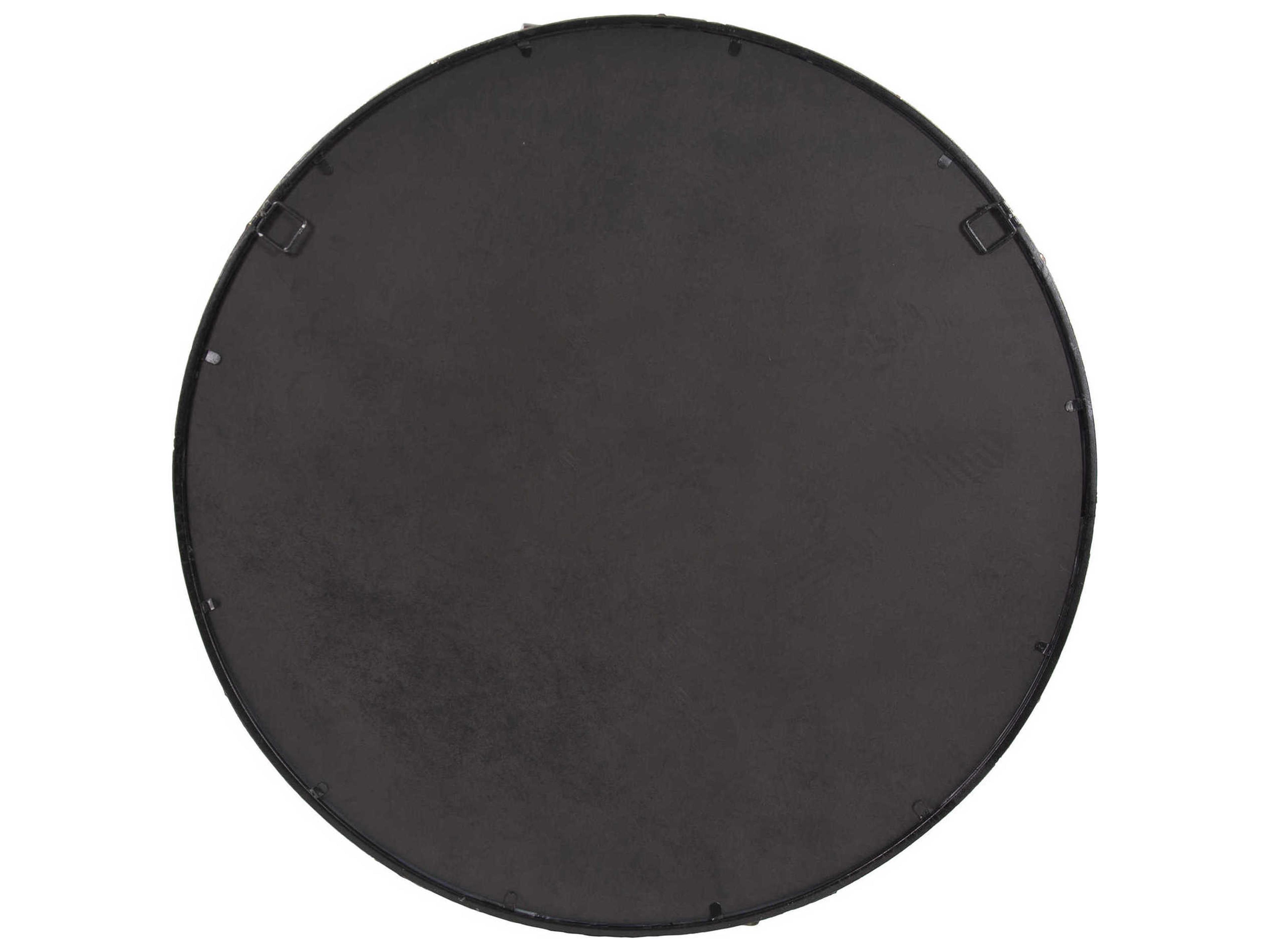 Howard Elliott Marius Acid Treated Round Wall Mirror