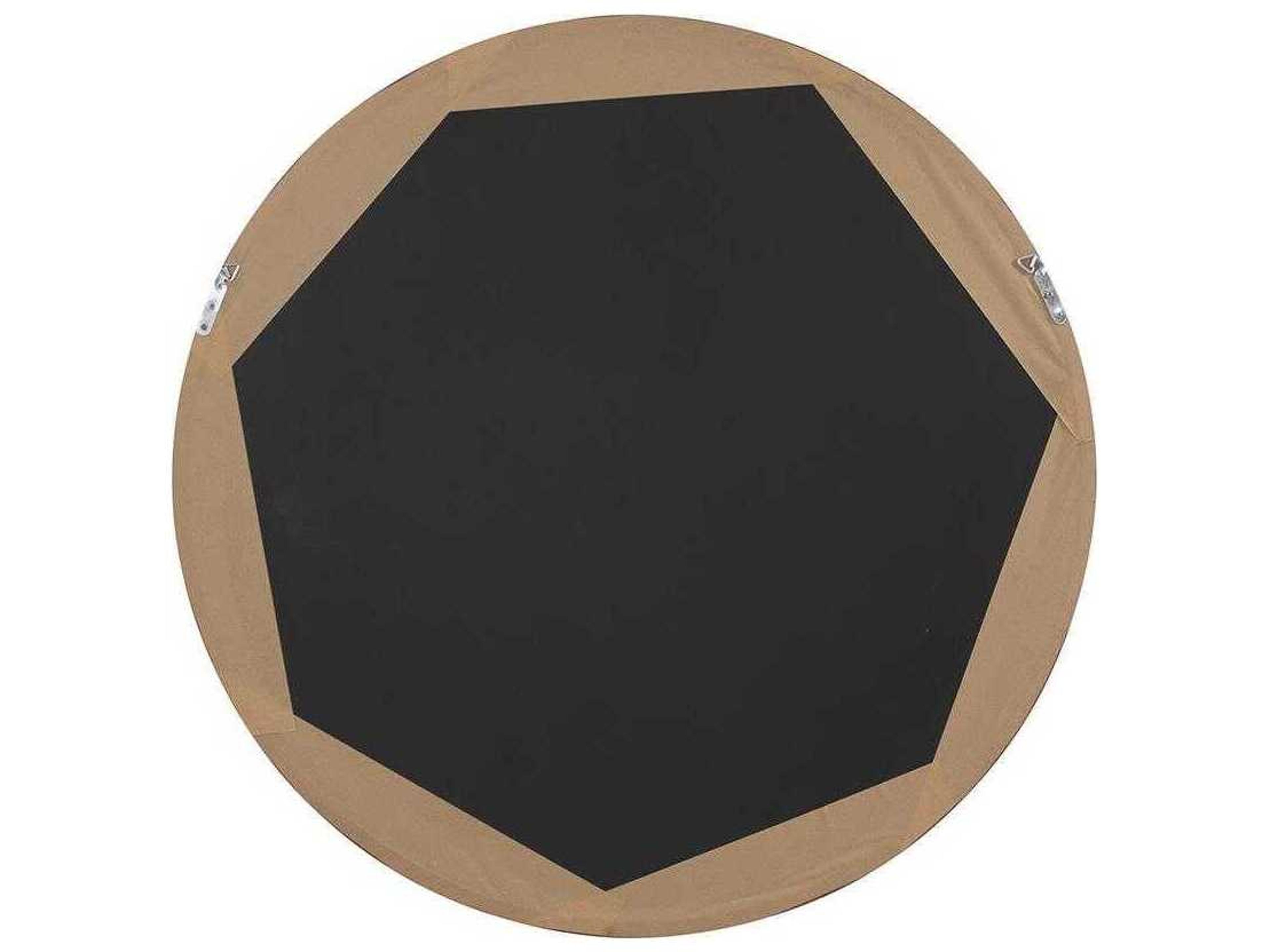 Howard Elliott Reagan Reddish Brown Round Wall Mirror