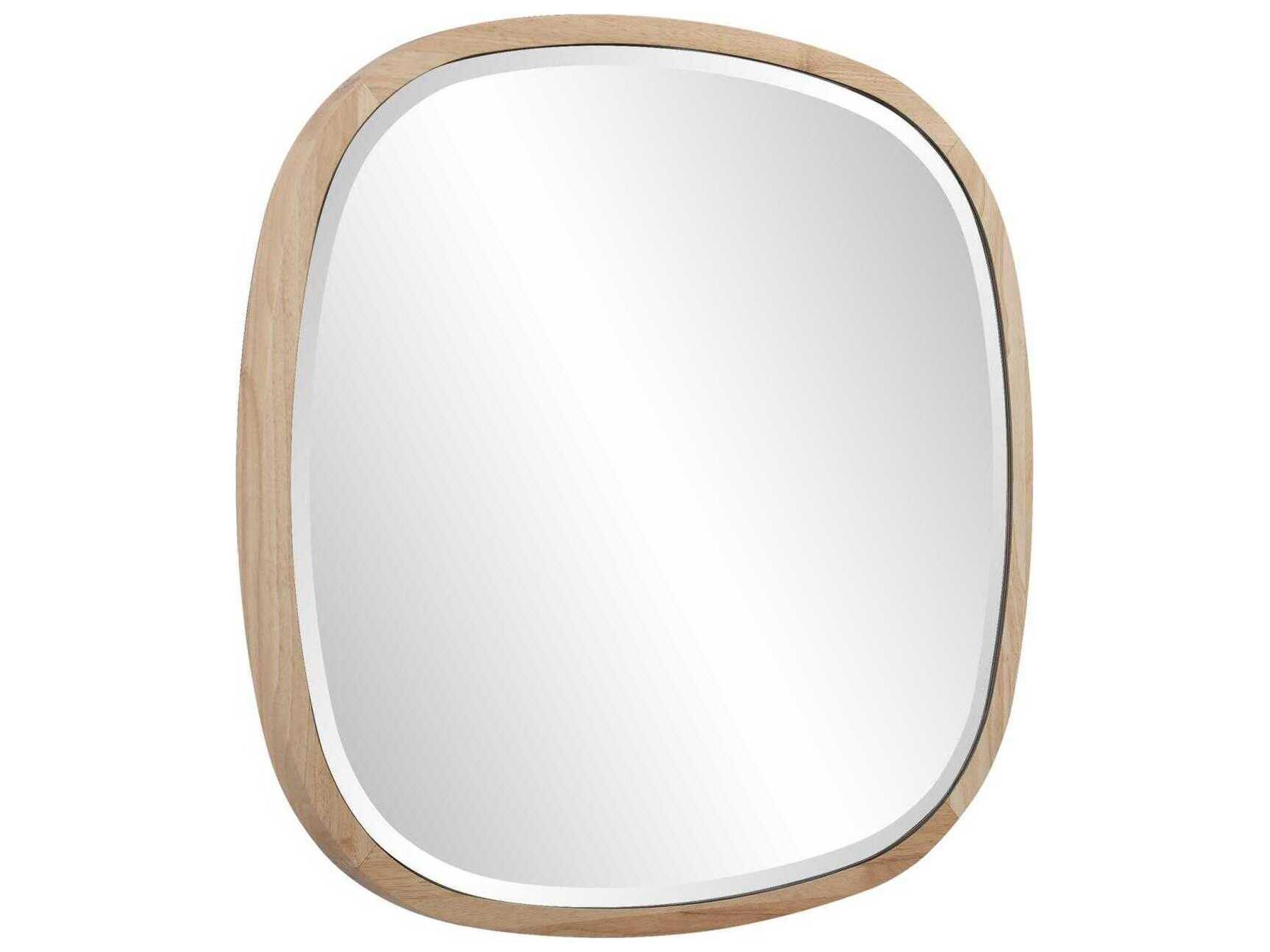 Howard Elliott Johann Natural Oak Square Wall Mirror