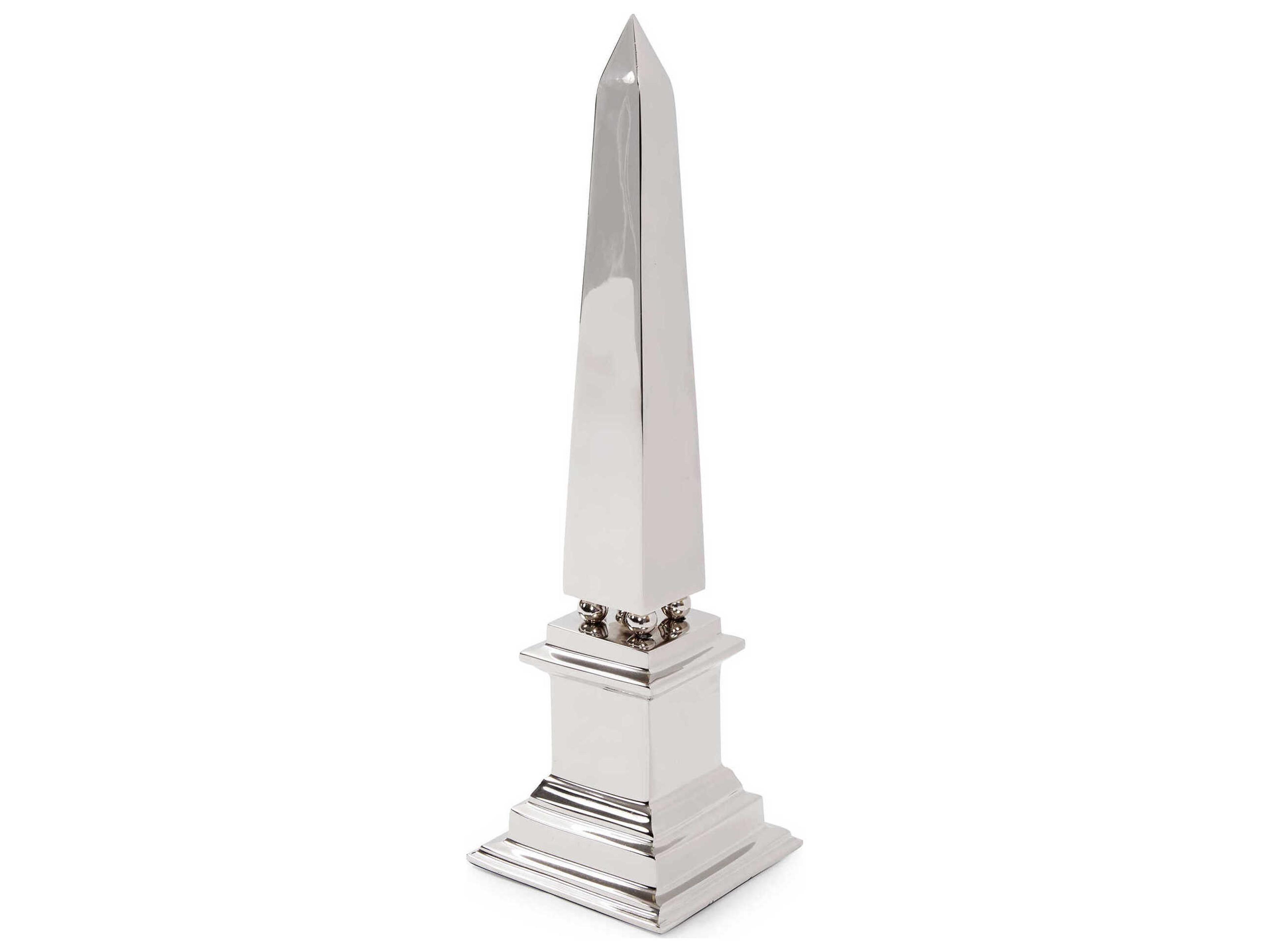 Silver Stainless Steel Obelisk