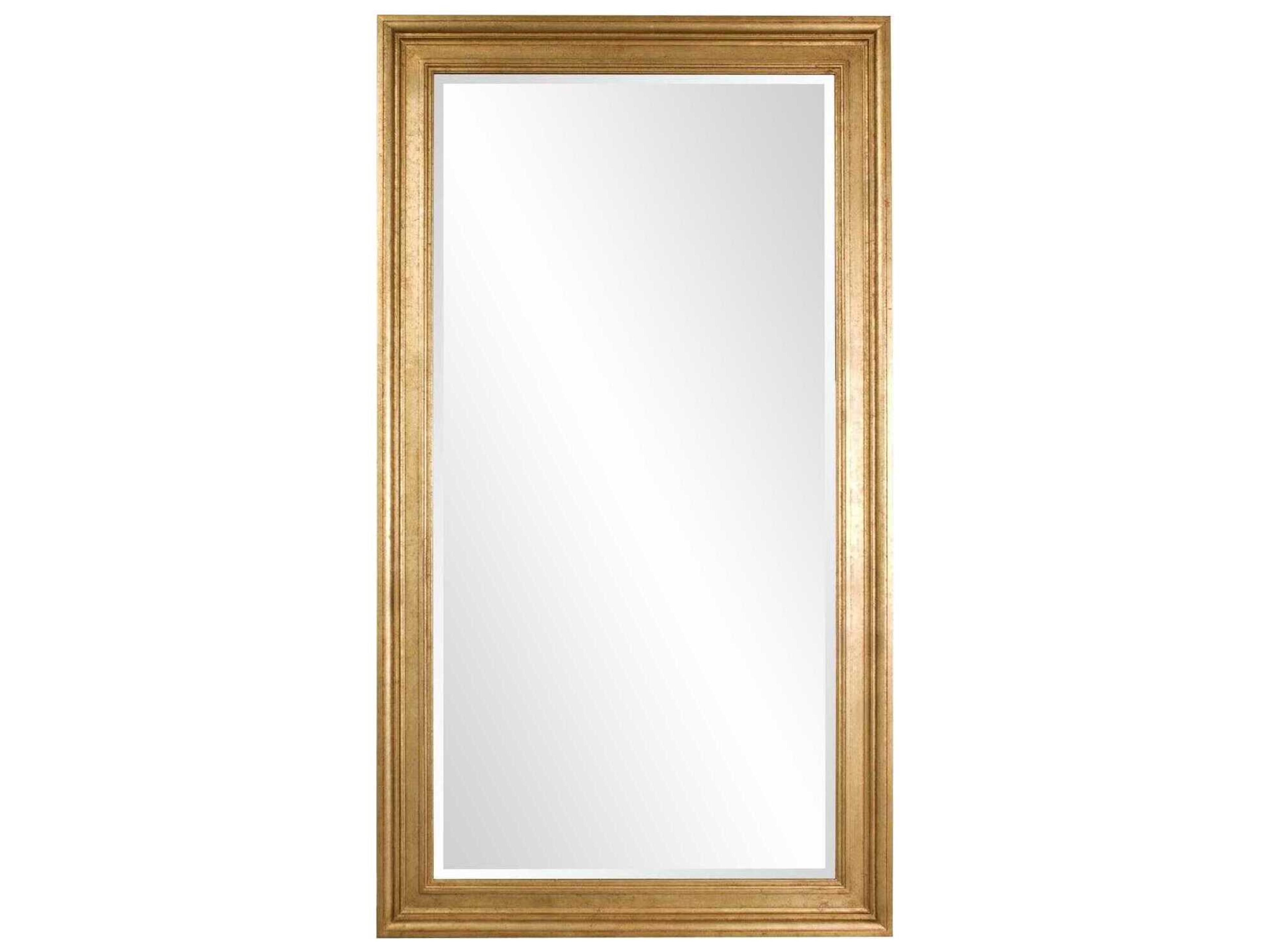 Howard Elliott Chandler Antique Gold Rectangular Wall Mirror