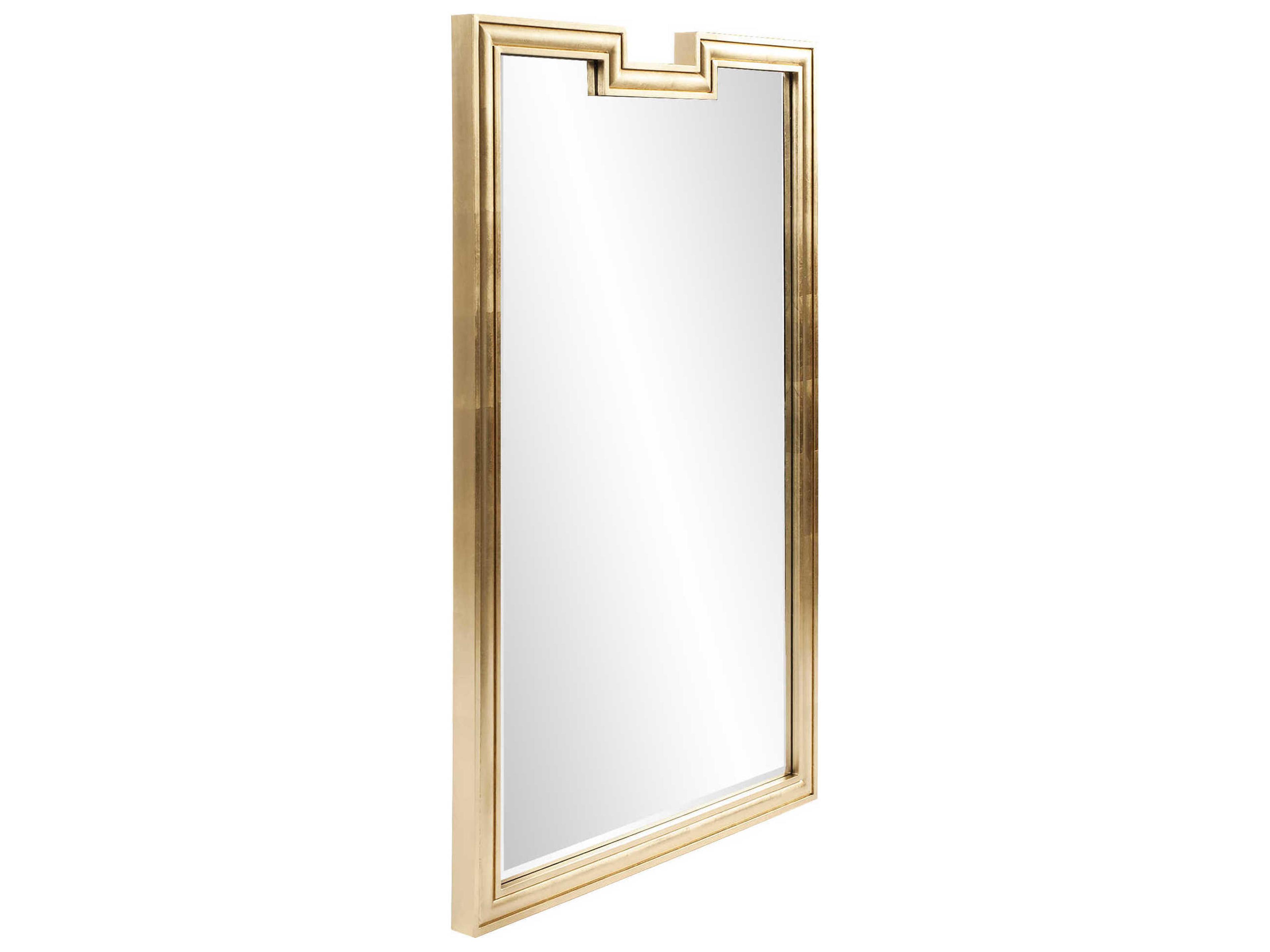 Howard Elliott Danube Bright Gold Rectangular Wall Mirror