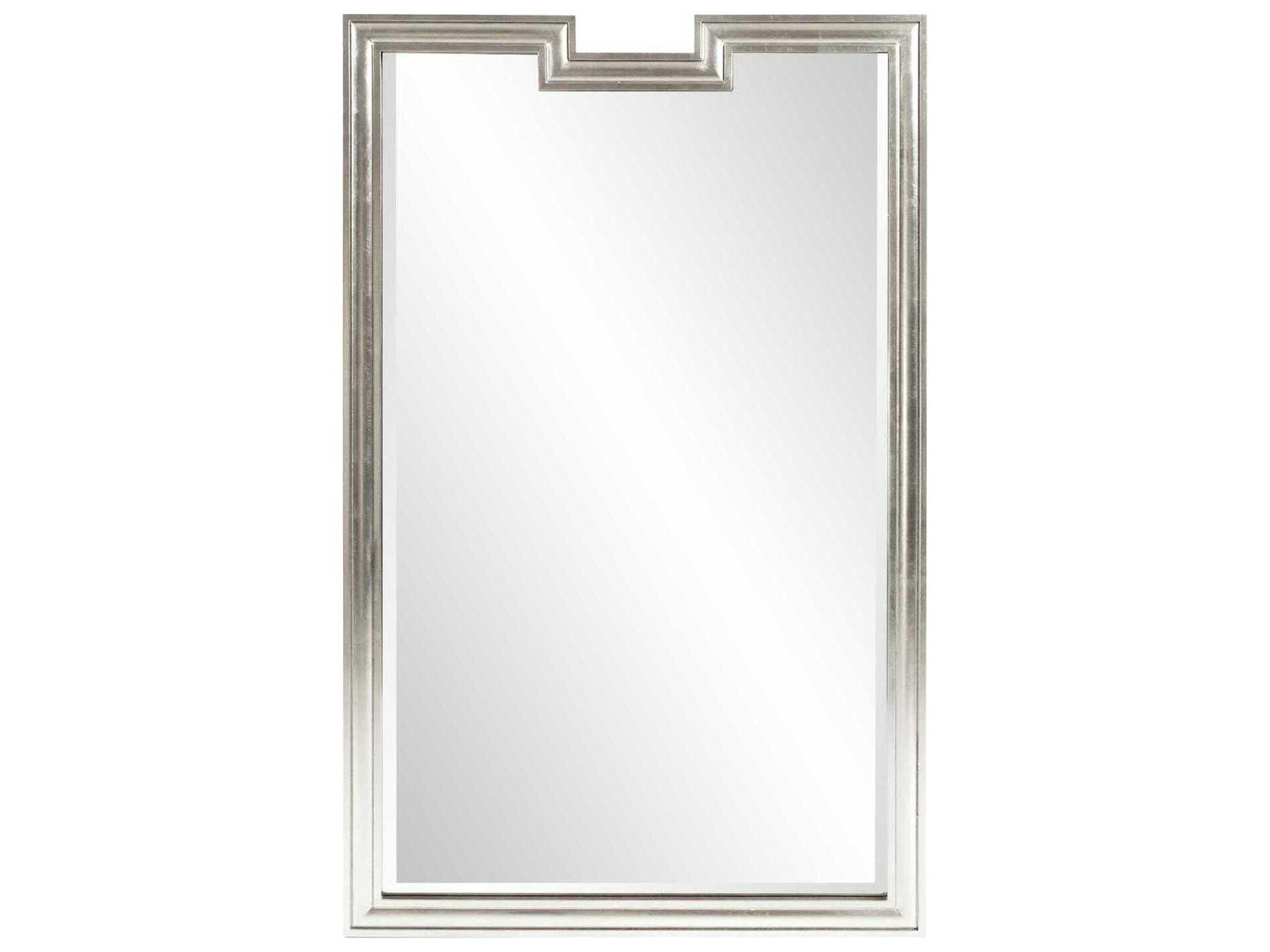 Howard Elliott Danube Bright Silver Rectangular Wall Mirror