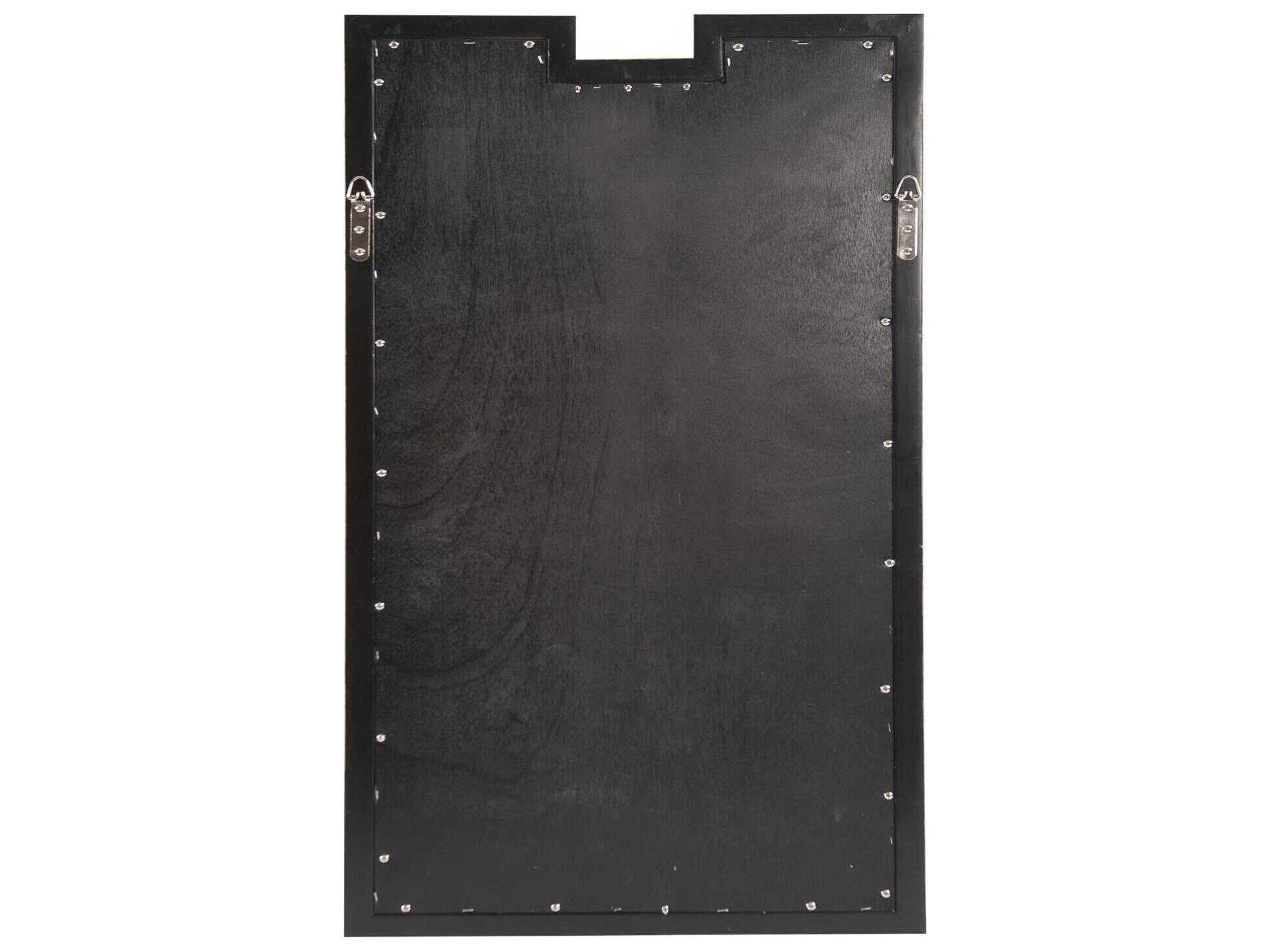 Howard Elliott Danube Bright Silver Rectangular Wall Mirror