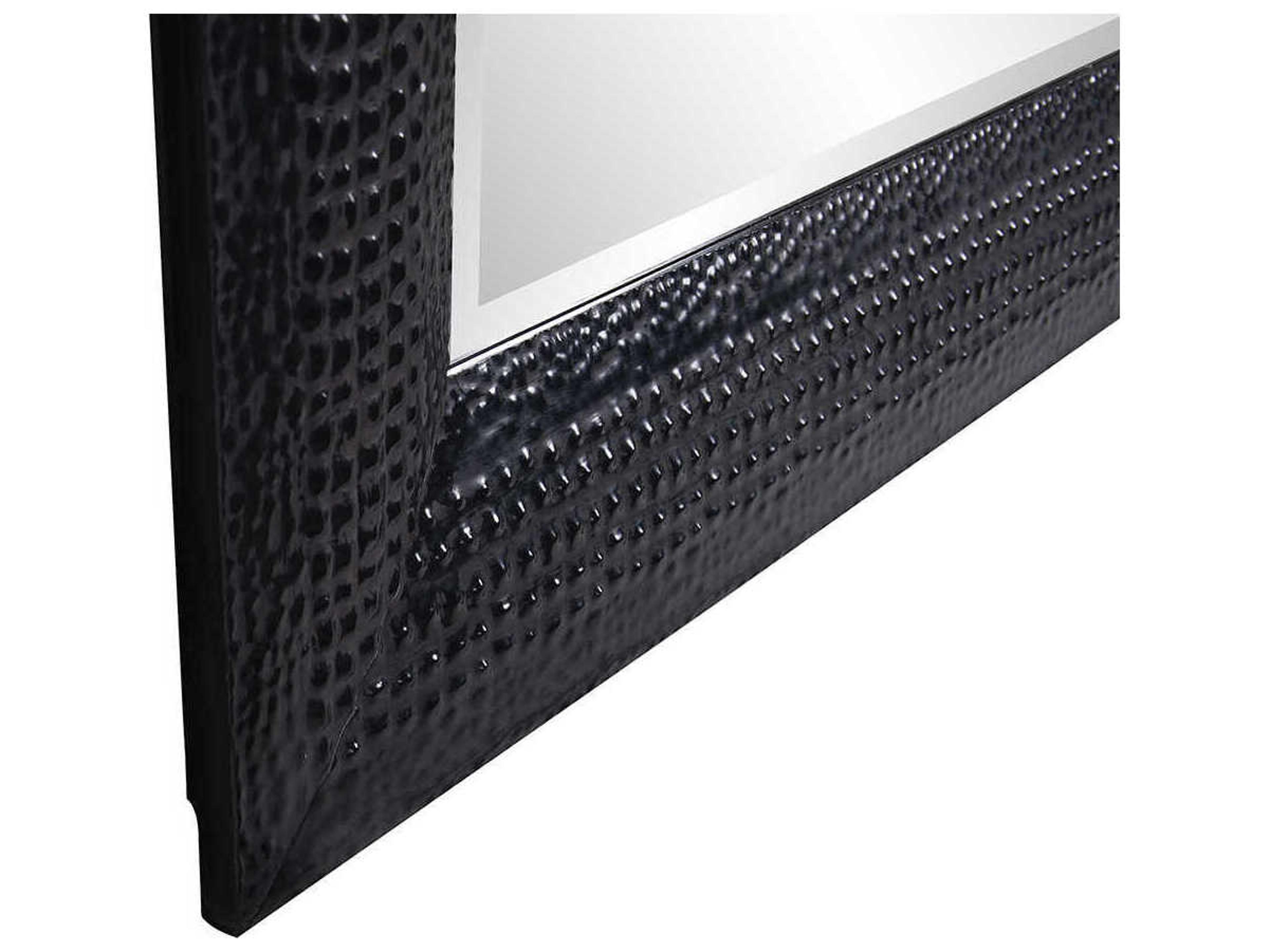 Howard Elliott Drago Black Rectangular Wall Mirror