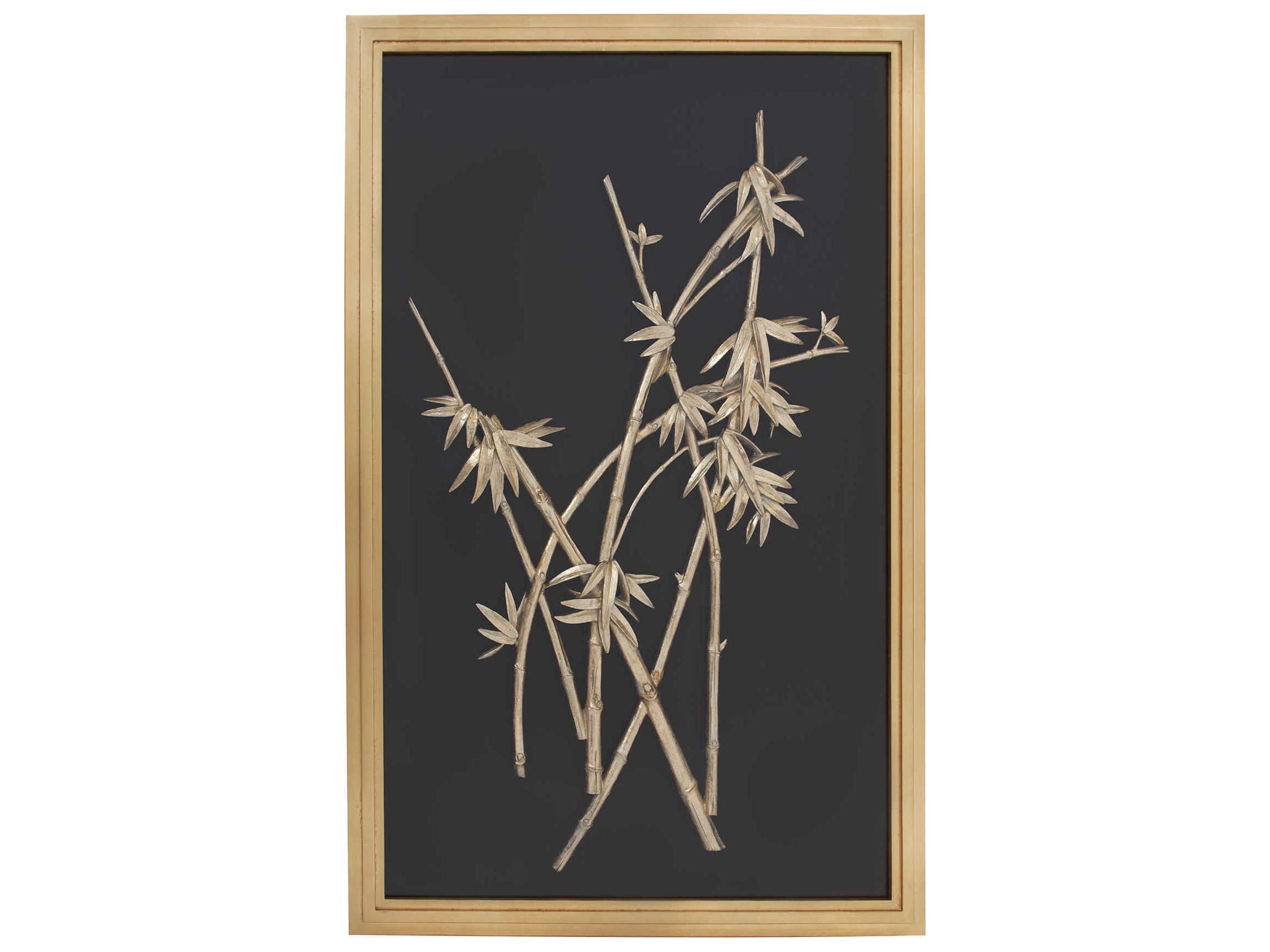 Howard Elliott Gold Bamboo Wood Wall Art