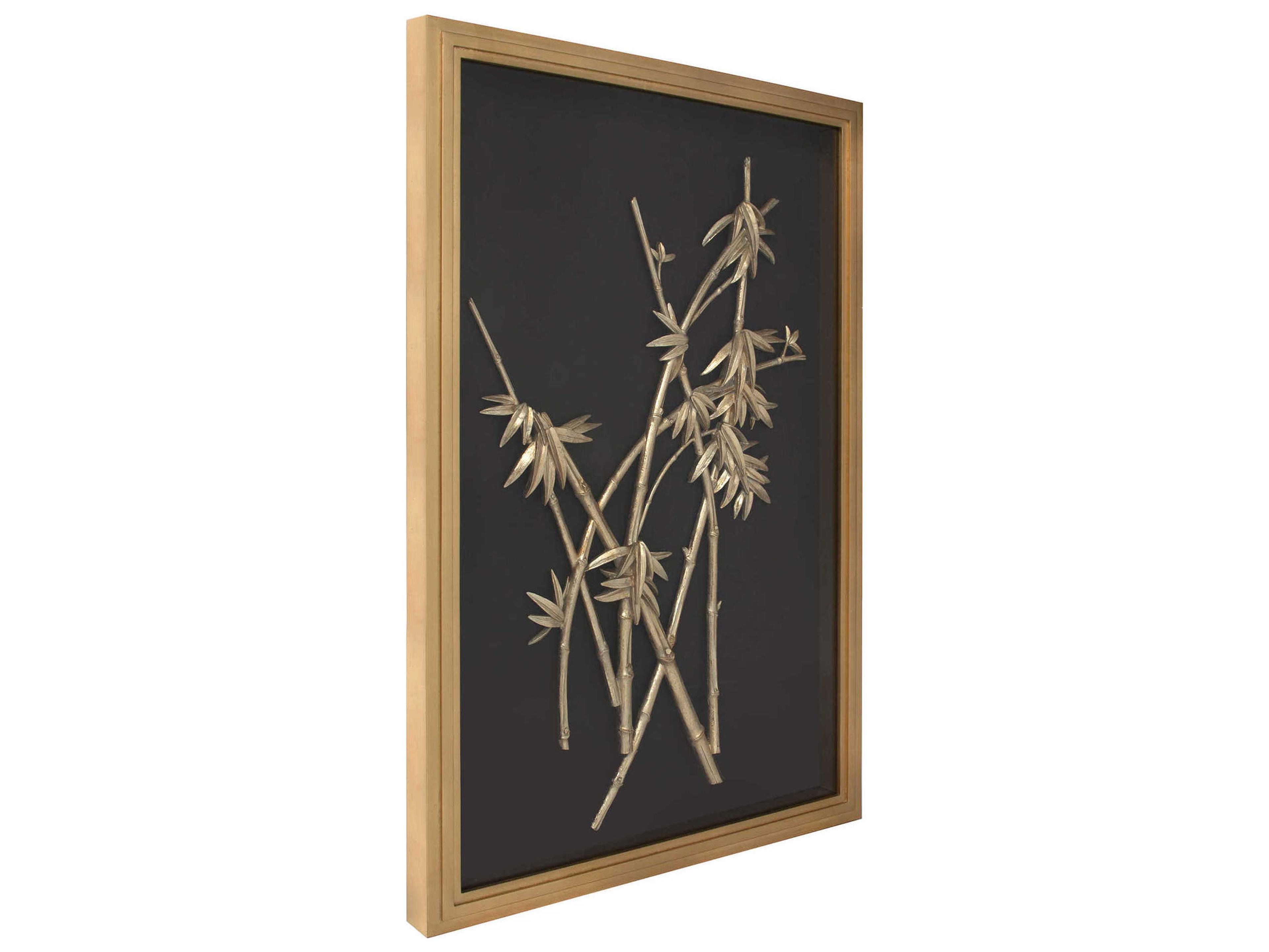 Howard Elliott Gold Bamboo Wood Wall Art