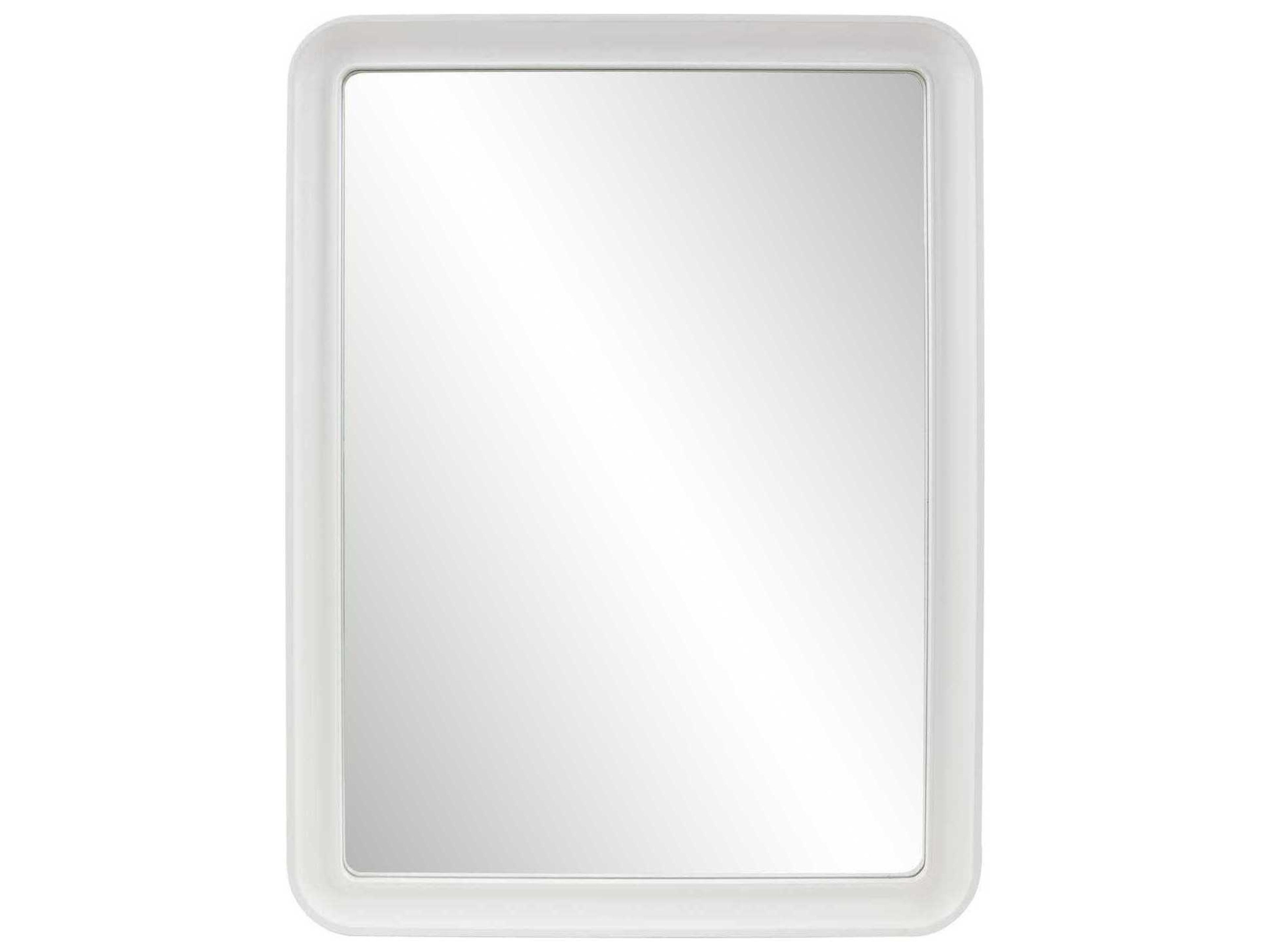 Joelle Matte White Rectangular Wall Mirror