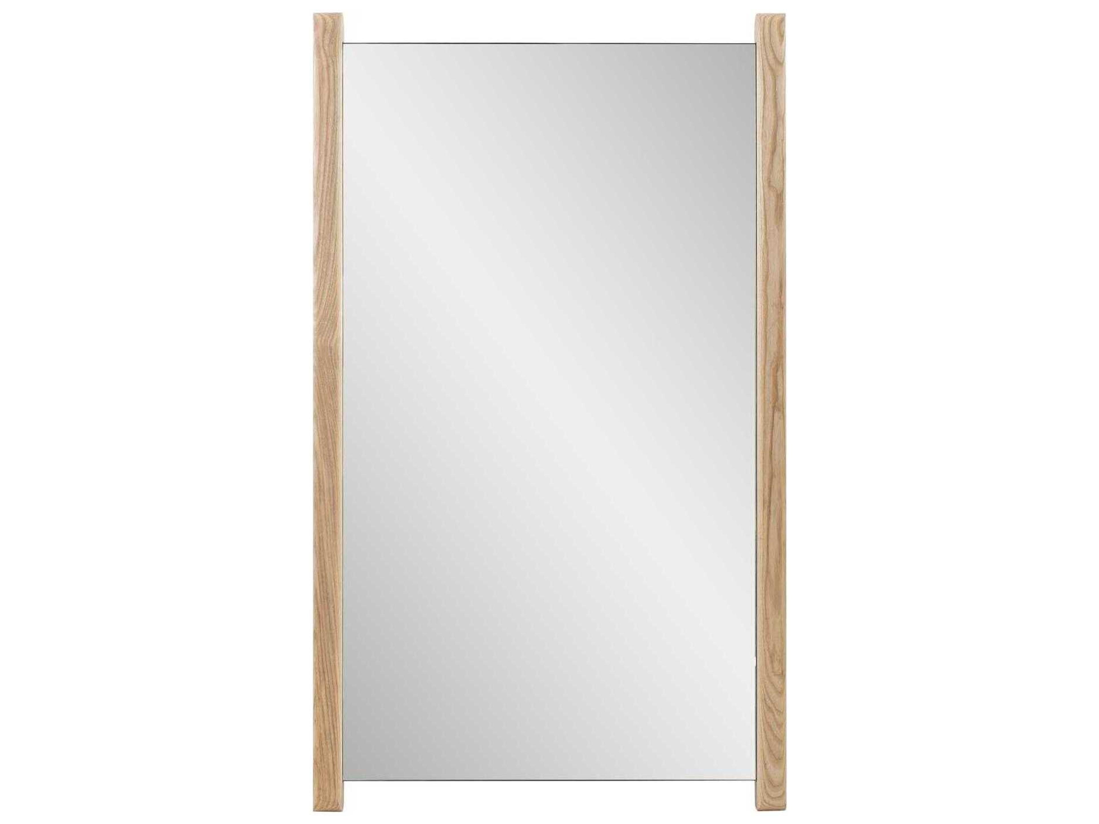 Howard Elliott Emil Wooden Brown Rectangular Wall Mirror