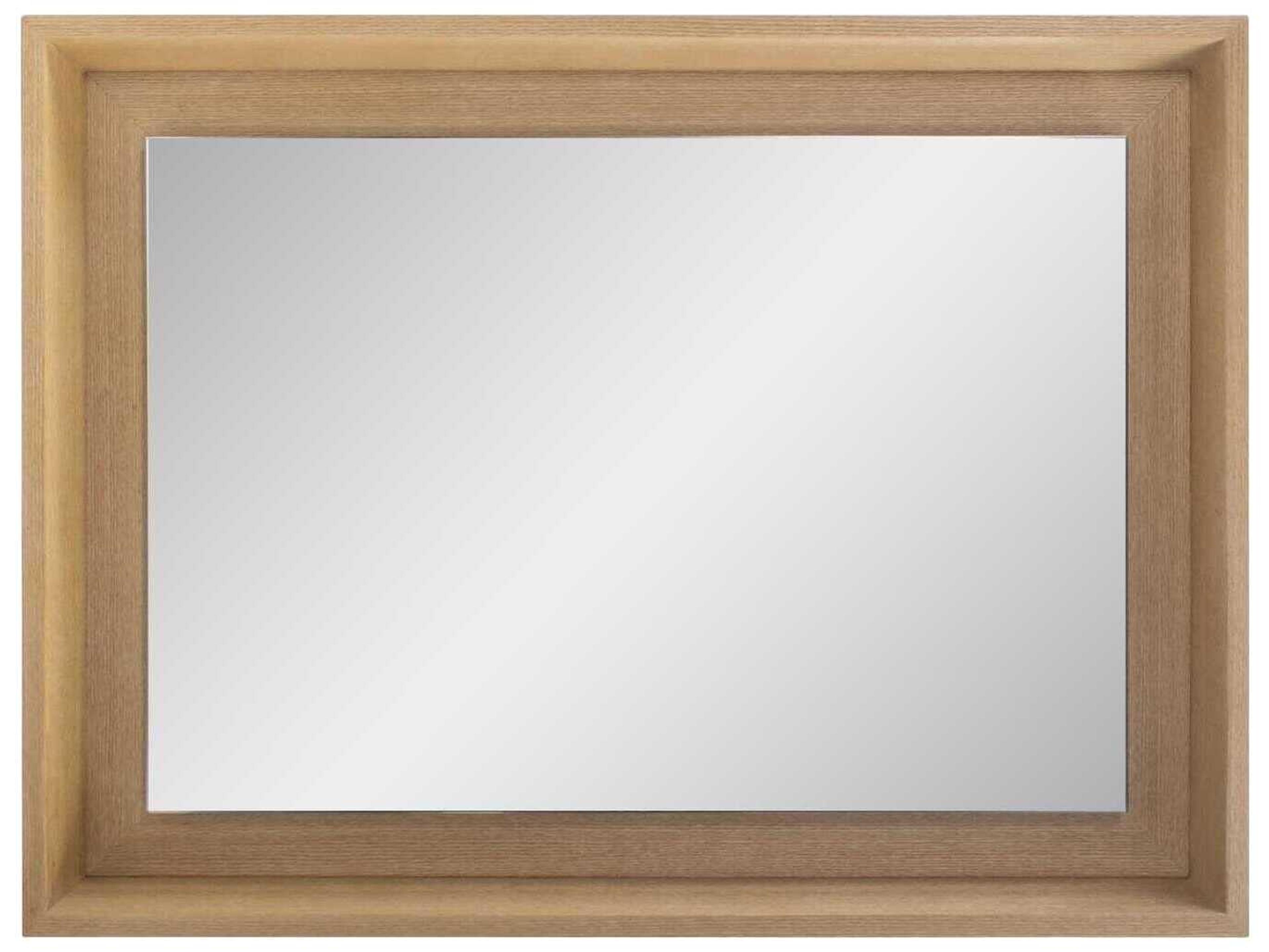Howard Elliott Danton Wooden Brown Rectangular Wall Mirror