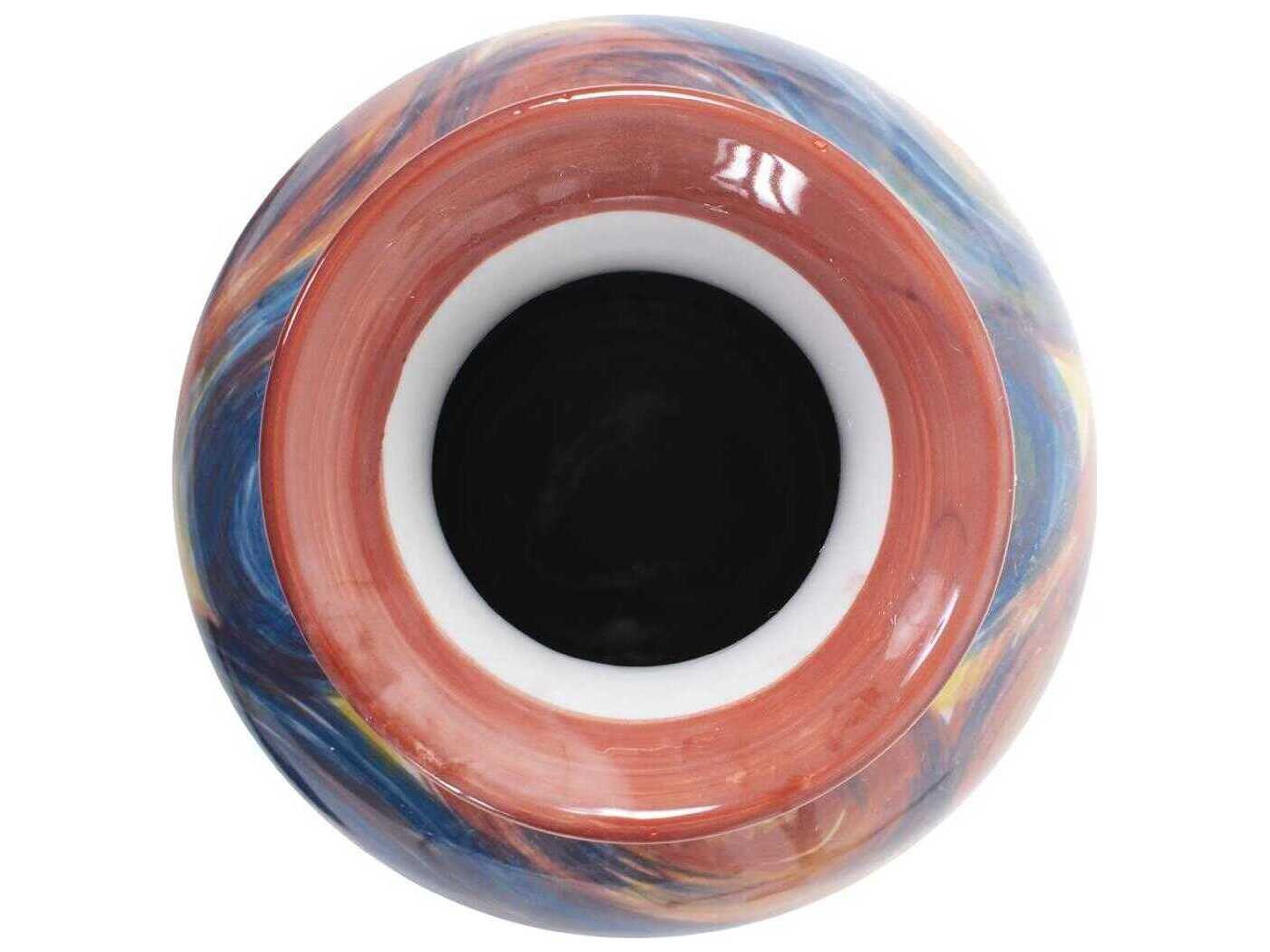 Howard Elliott Camille Multicolored Flared Ceramic Tall Vase