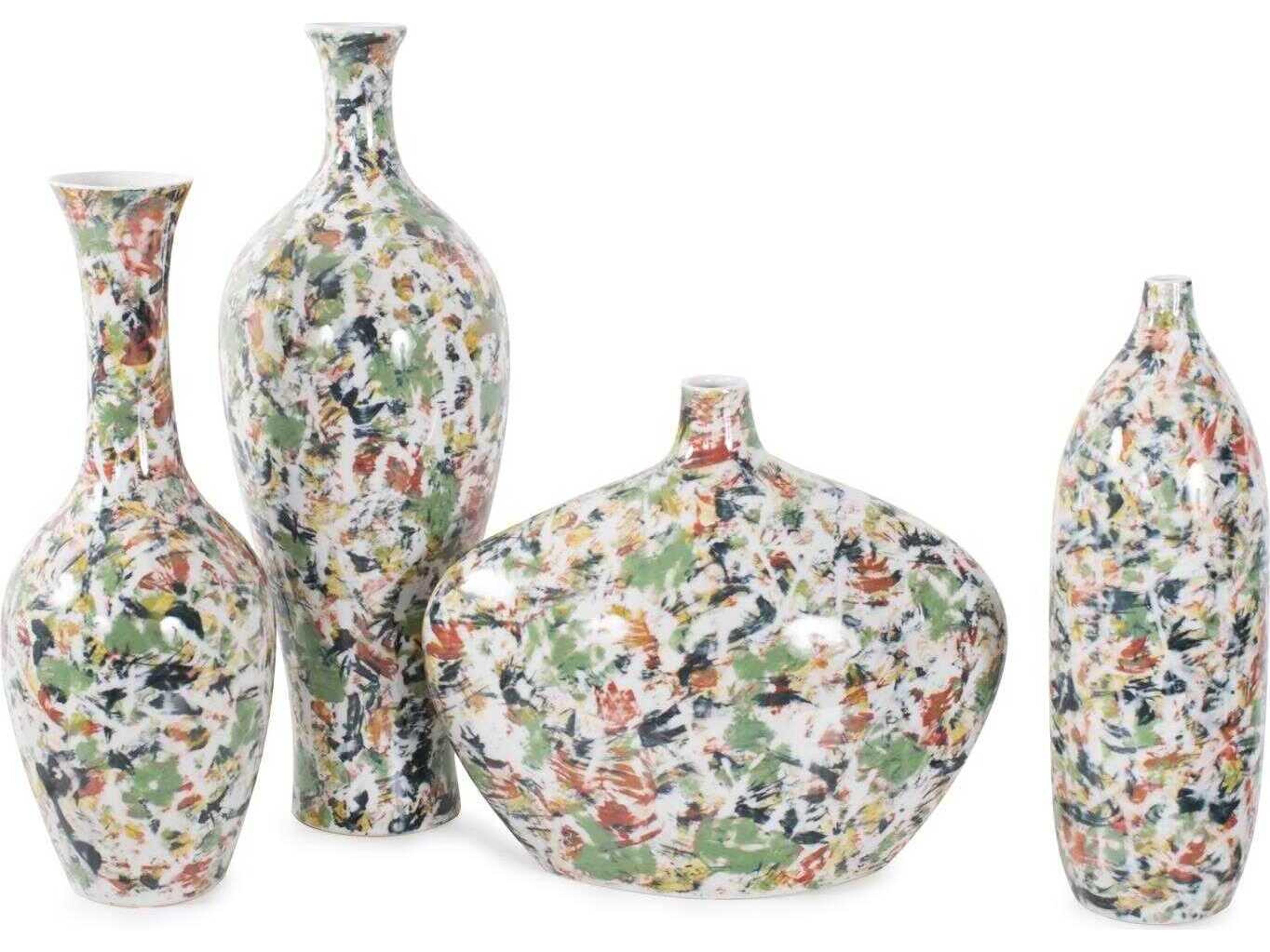 Howard Elliott Jardin Colore' Multicolored Vase