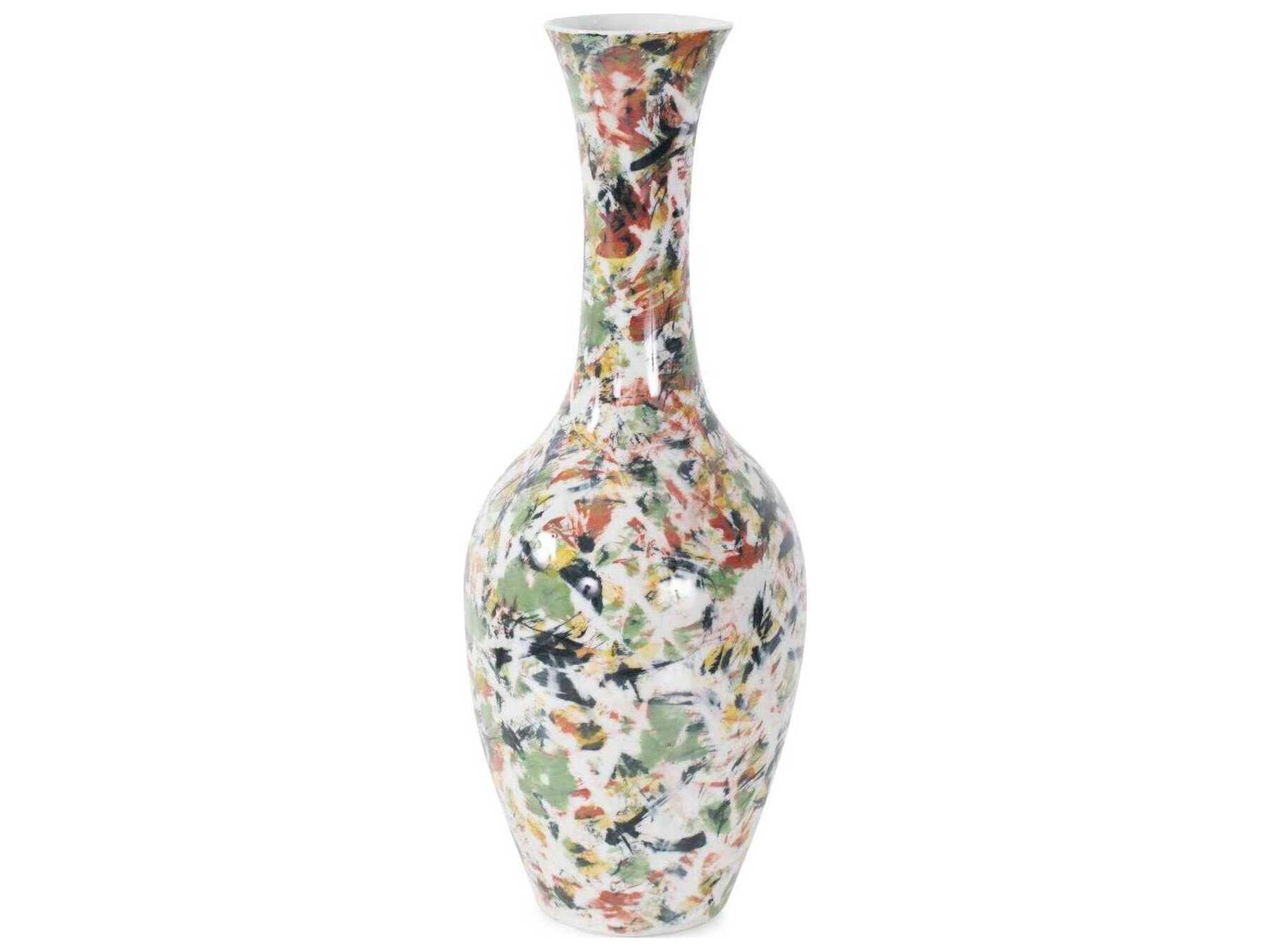 Howard Elliott Jardin Colore' Multicolored Vase
