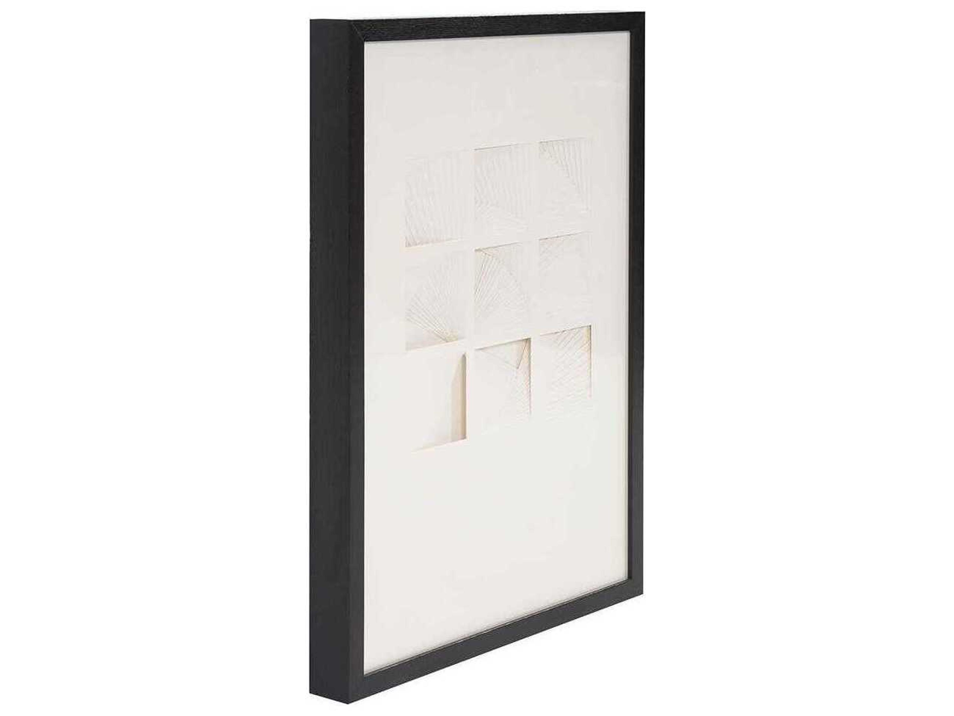 Howard Elliott Dimensional Paper Squares Shadowbox Art